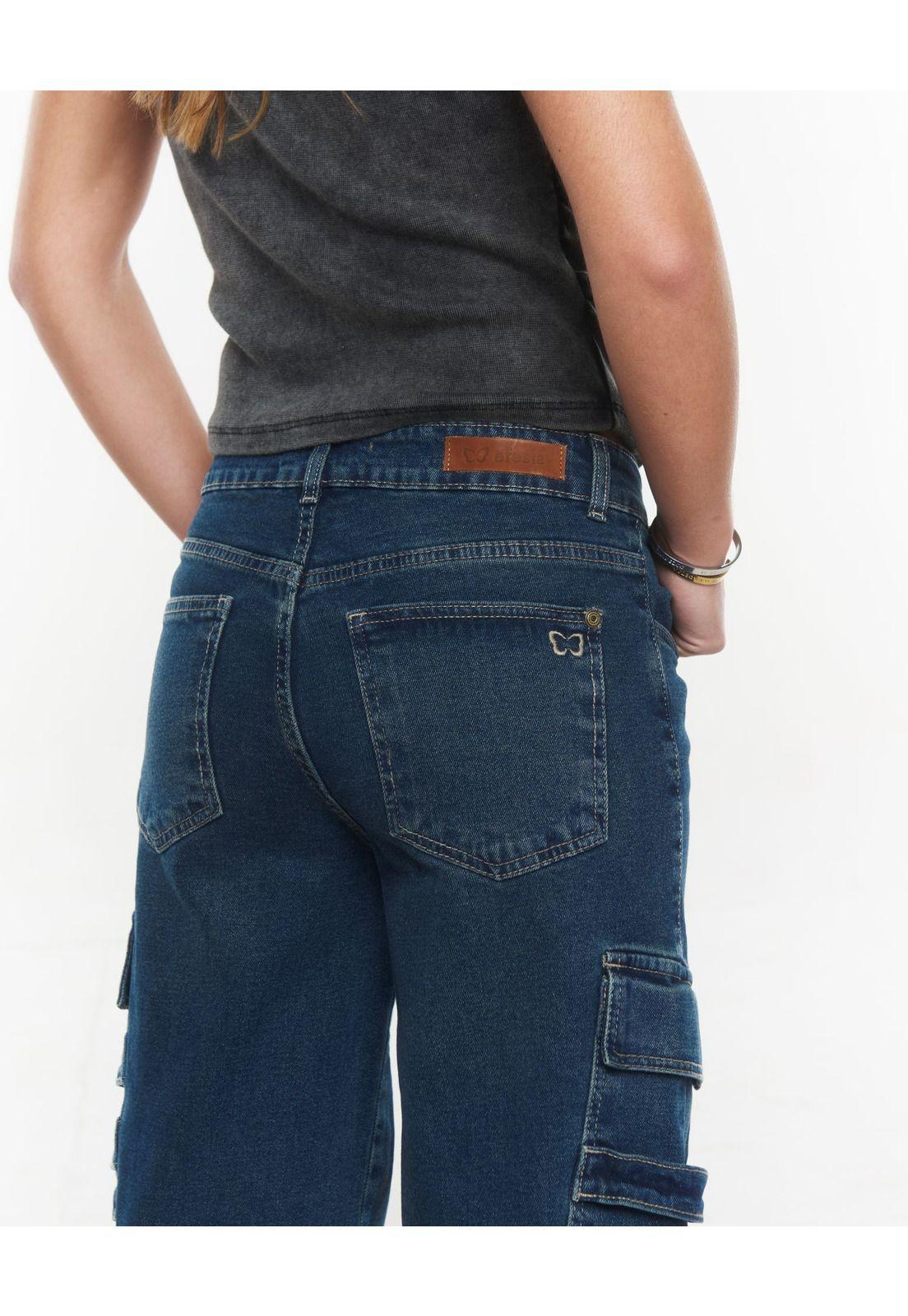 JEANS MARÚ WIDE MULTIBOLSILLOS DIAGONALES AZUL EFESIS-4