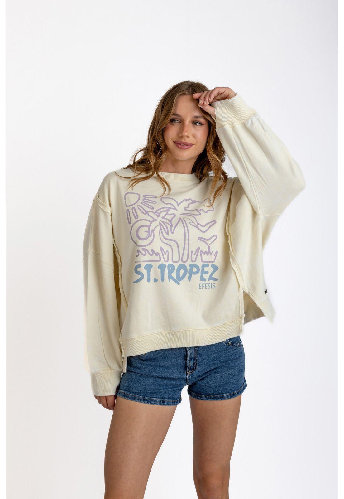 POLERON KIOTO OVERSIZE CORTES Y ESTAMPADO CRUDO EFESIS-1