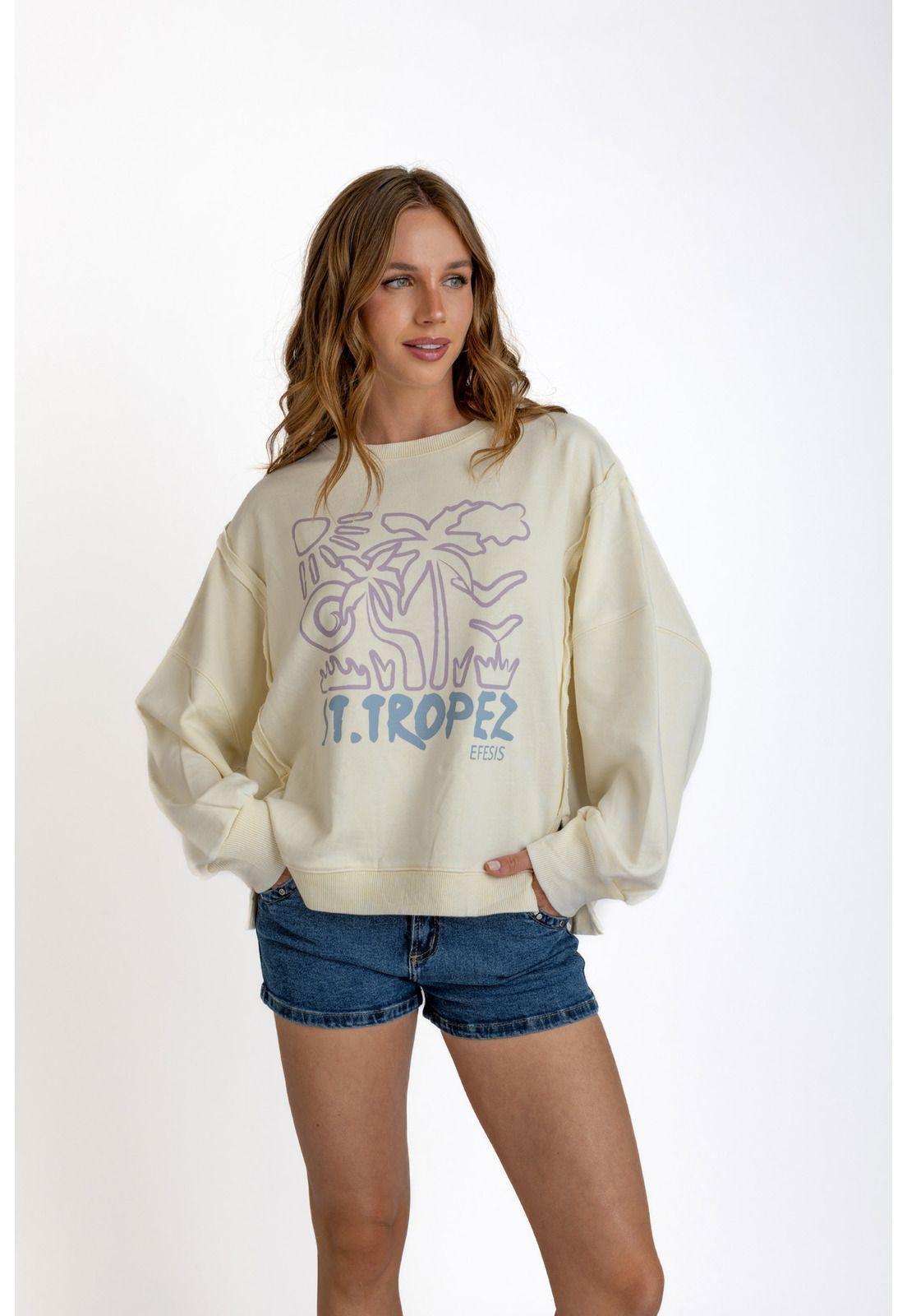 POLERON KIOTO OVERSIZE CORTES Y ESTAMPADO CRUDO EFESIS-2