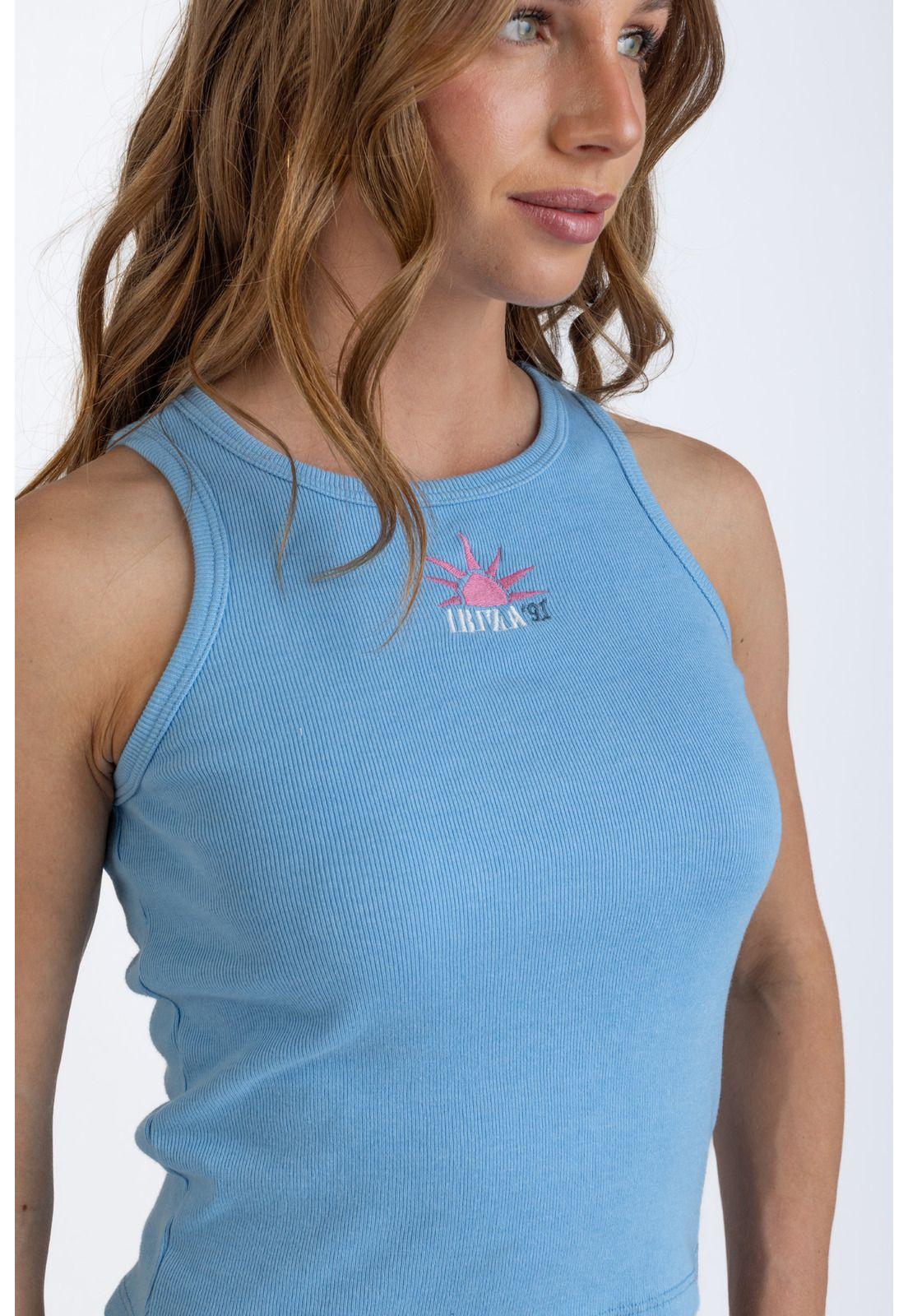 POLERA LAM TOP TANK C/ BORDADO CELESTE EFESIS-4