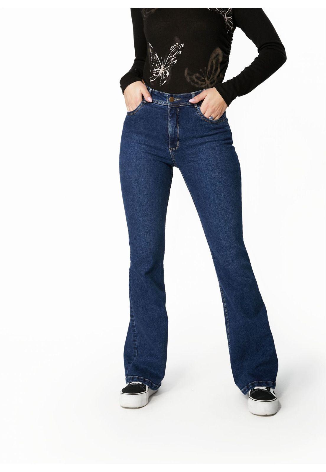 JEANS FEEL FLARE BOLSILLO C/ TAPETAS AZUL EFESIS-1