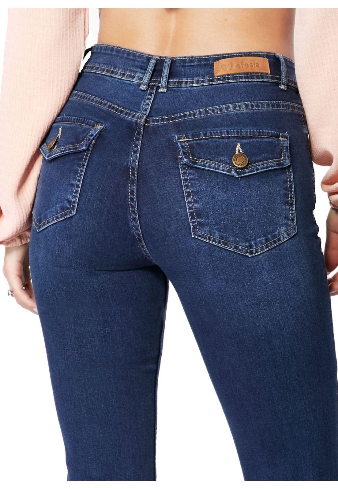 JEANS FEEL FLARE BOLSILLO C/ TAPETAS AZUL EFESIS-2