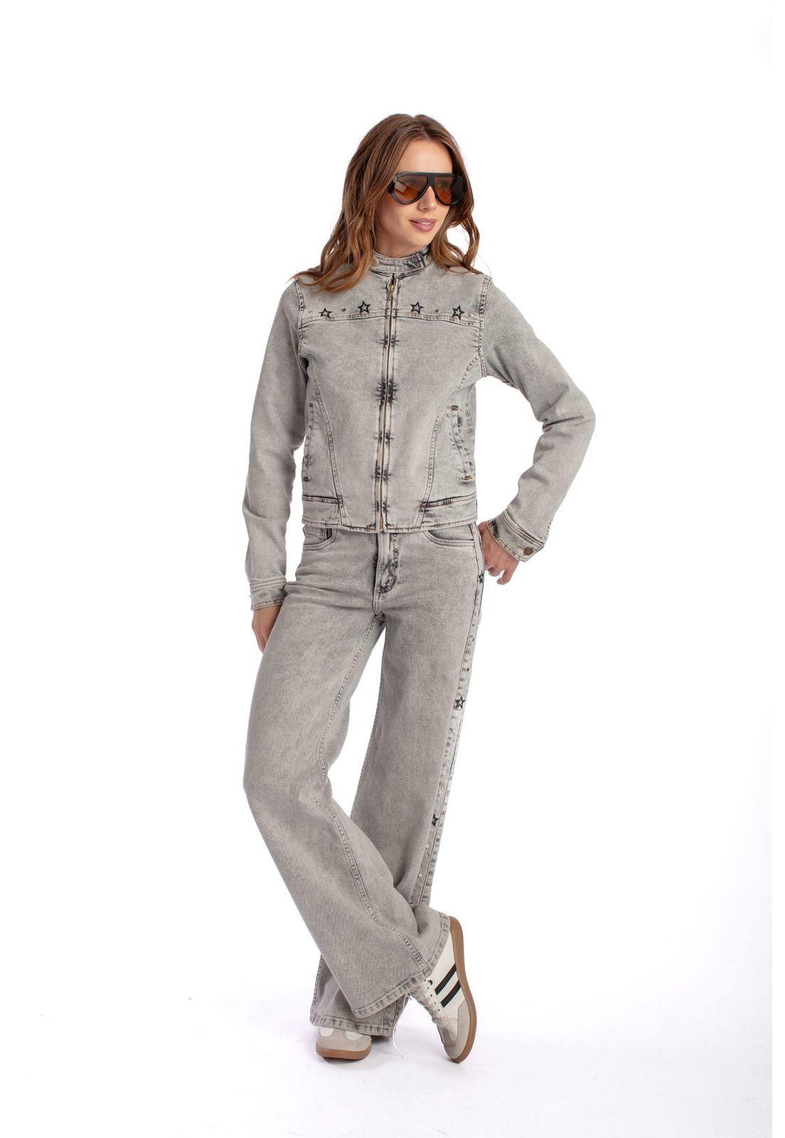 CHAQUETA YARA SLIM FIT C/ CIERRE GRIS EFESIS-0