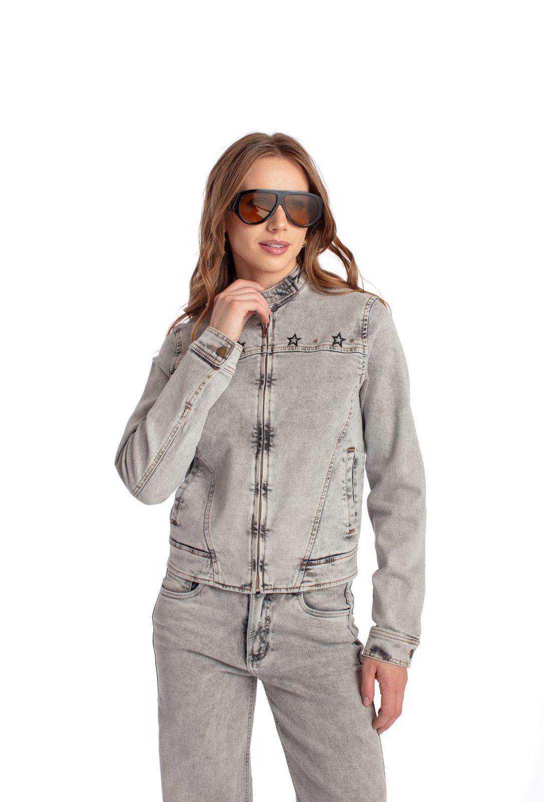 CHAQUETA YARA SLIM FIT C/ CIERRE GRIS EFESIS-1