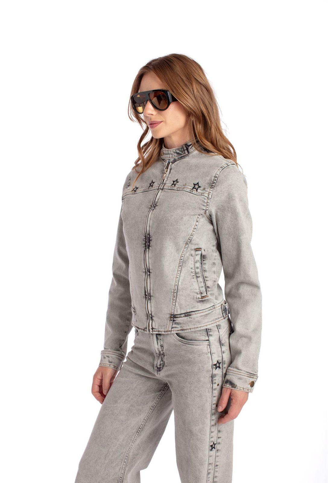 CHAQUETA YARA SLIM FIT C/ CIERRE GRIS EFESIS-2