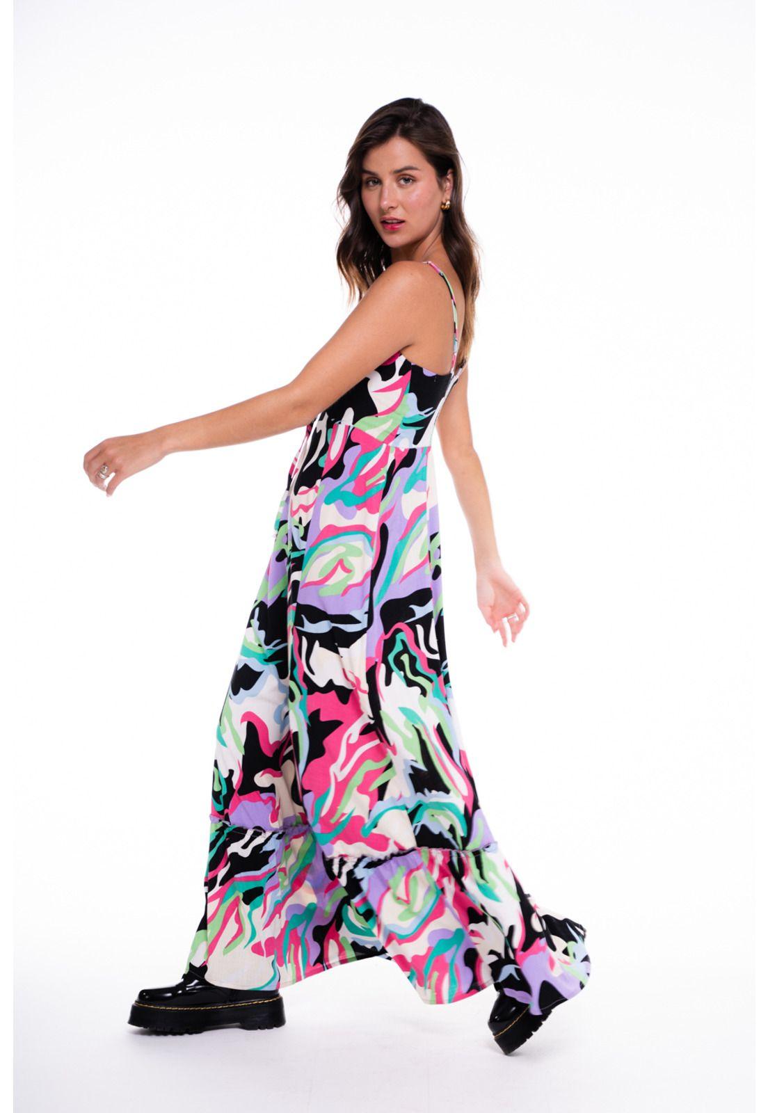 Vestido Gaelia Largo Pabilos Multicolor Efesis-1