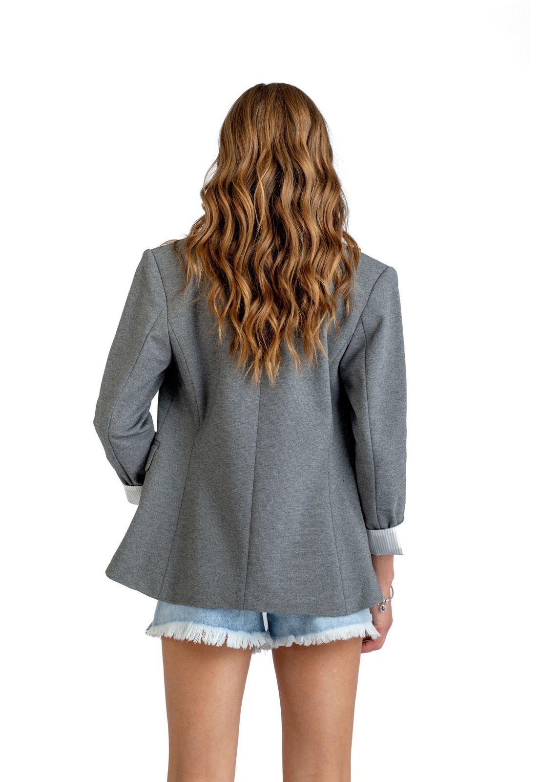 BLAZER BLAZ REGULAR MANGA ROLL UP GRIS EFESIS-3