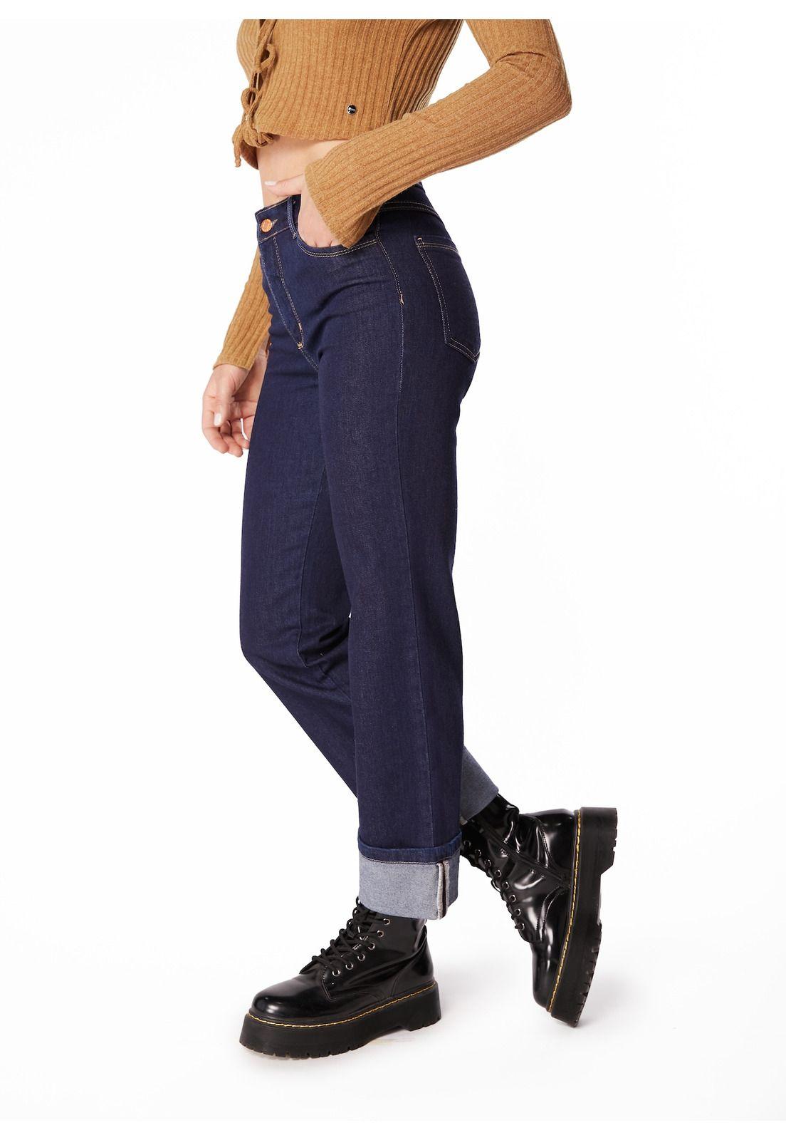 JEANS ROLA RECTO TIRO BAJO C/ ROLL UP-1