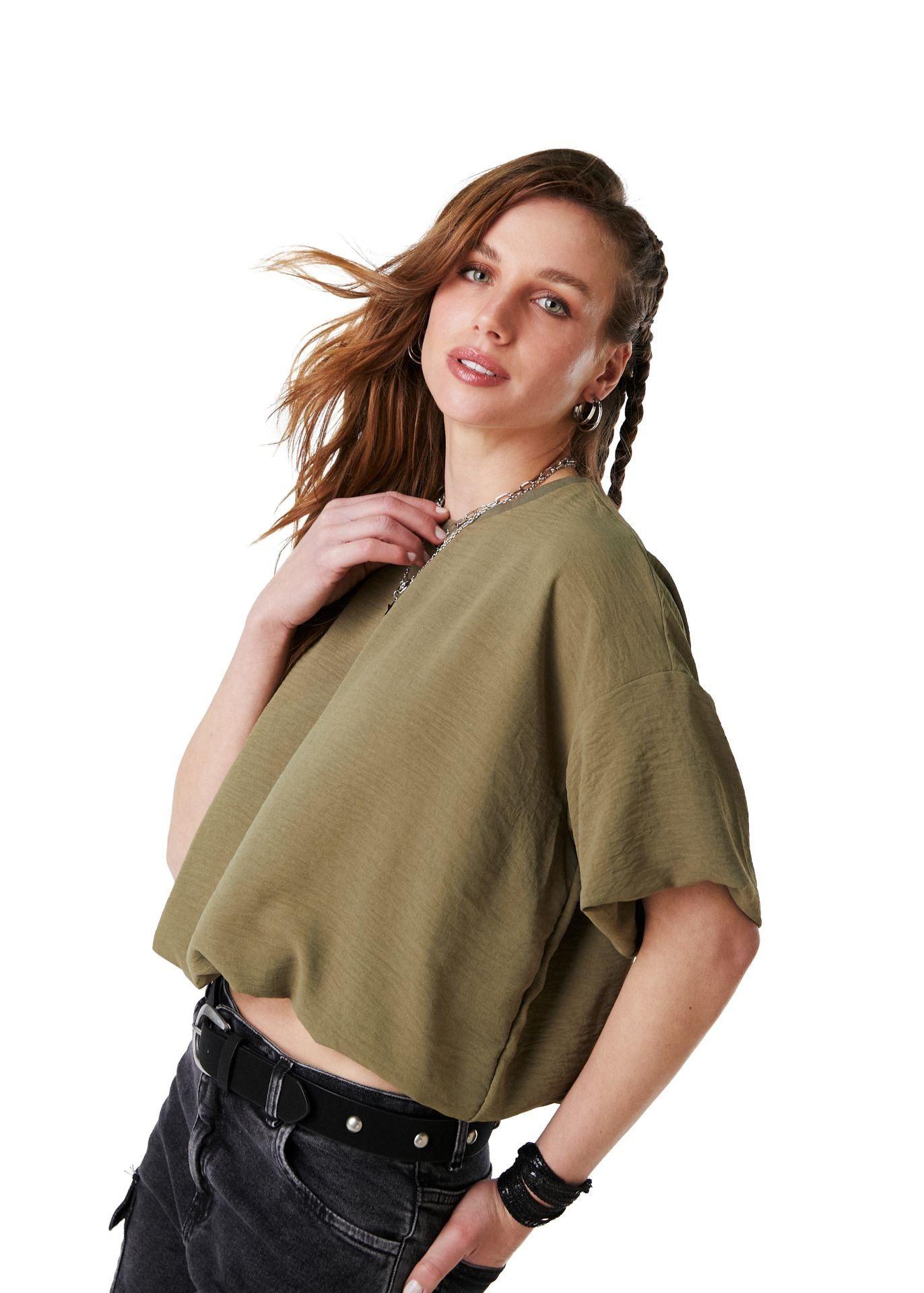 Polera Ebbe Oversize Globo Verde Efesis-3