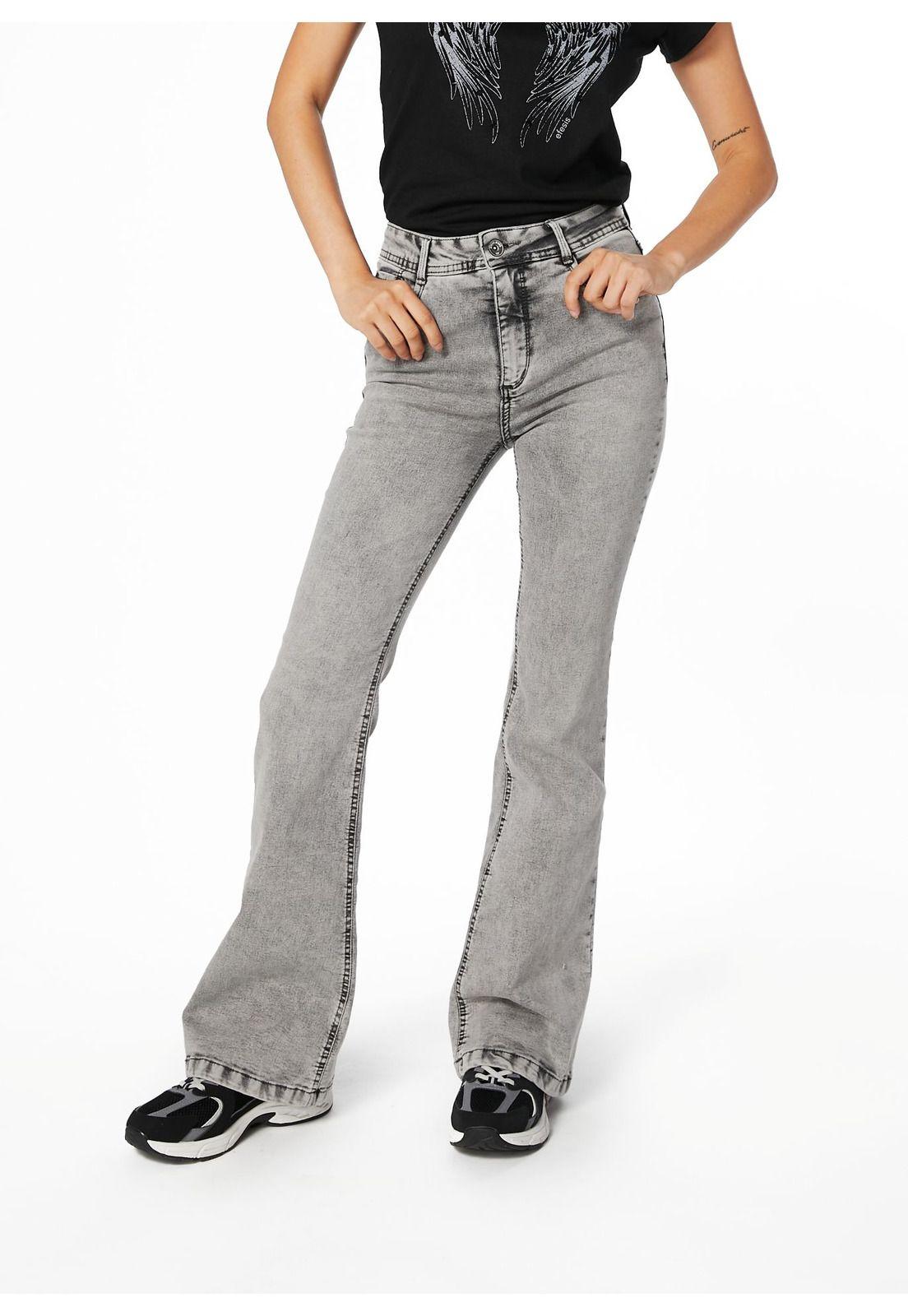JEANS FEEL FLARE BOLSILLO C/ TAPETAS GRIS EFESIS-1
