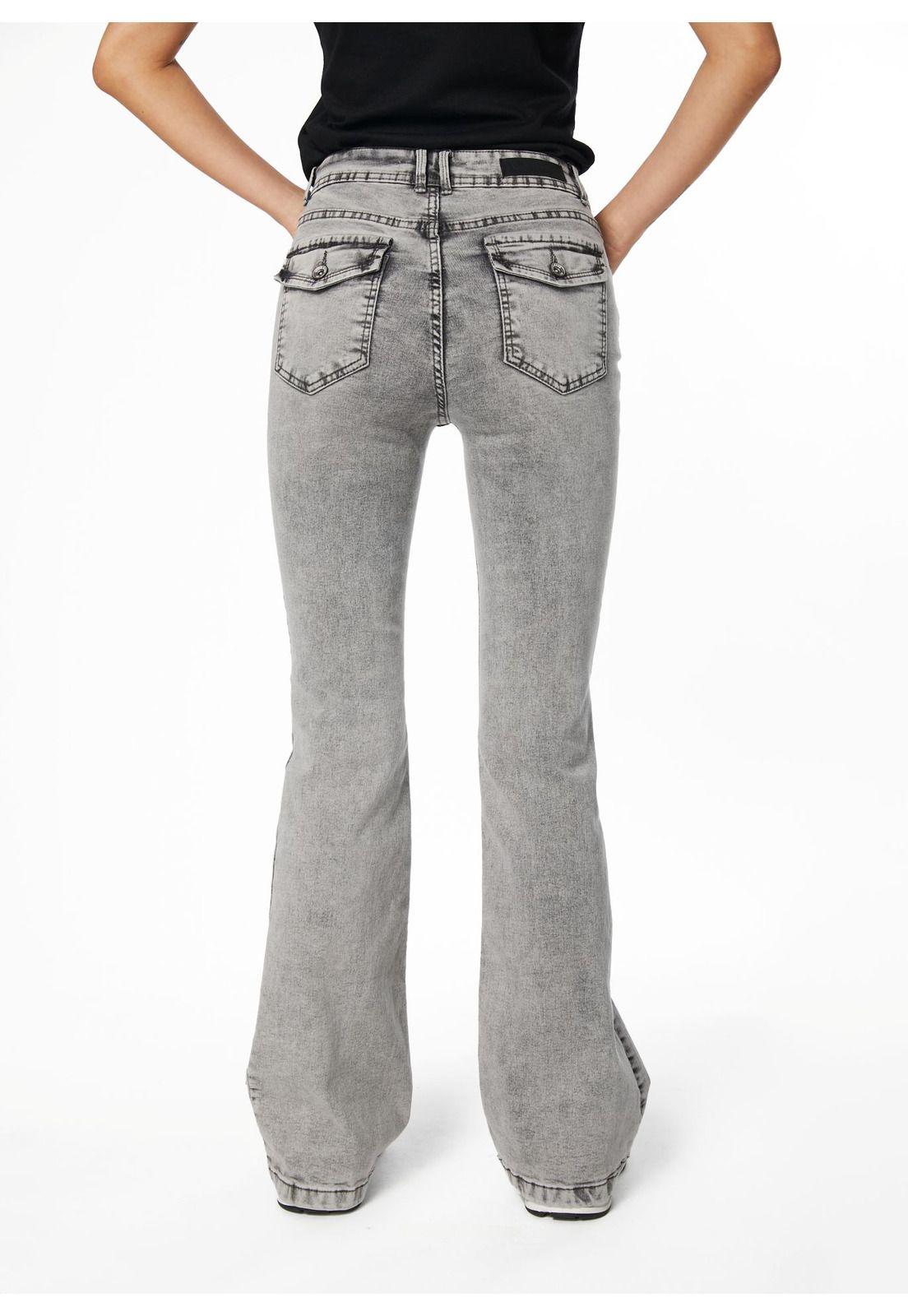 JEANS FEEL FLARE BOLSILLO C/ TAPETAS GRIS EFESIS-3
