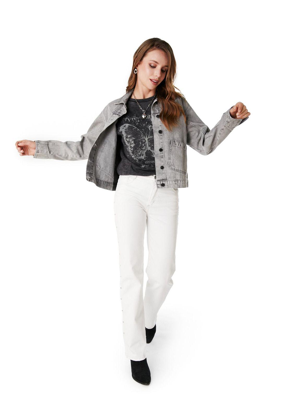 CHAQUETA KODA OVERSIZE CROP GRAVILLADA NEGRO EFESIS-0