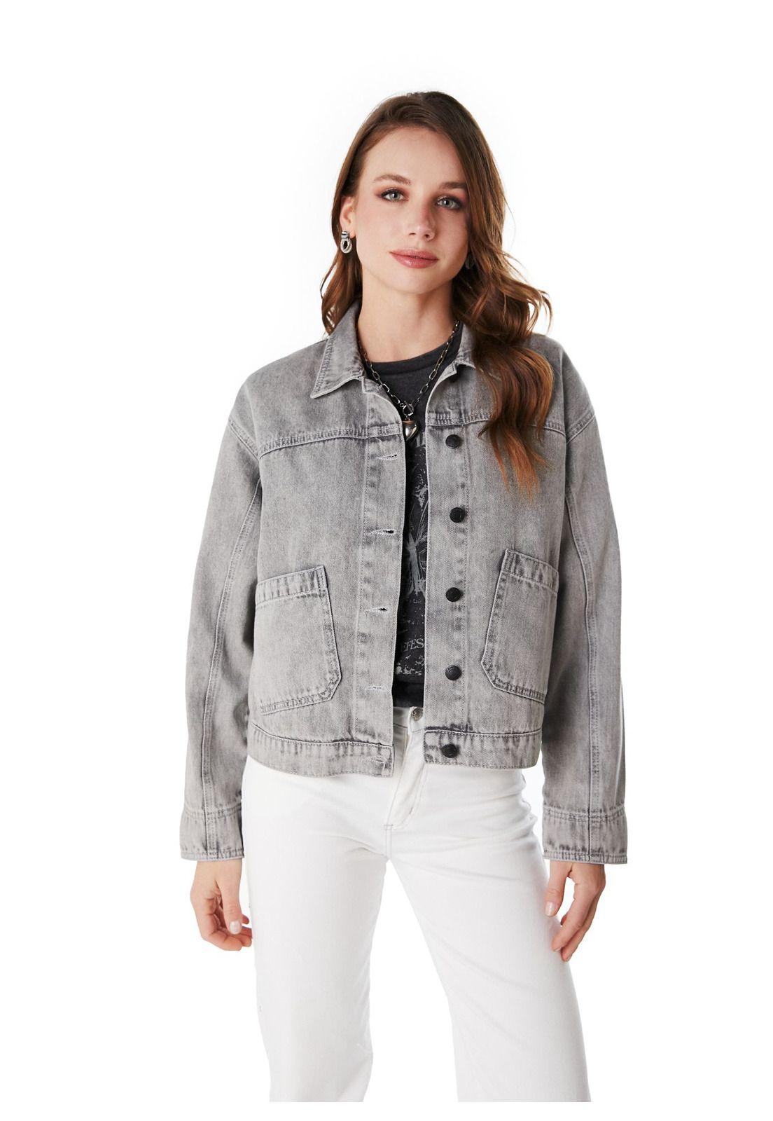 CHAQUETA KODA OVERSIZE CROP GRAVILLADA NEGRO EFESIS-1