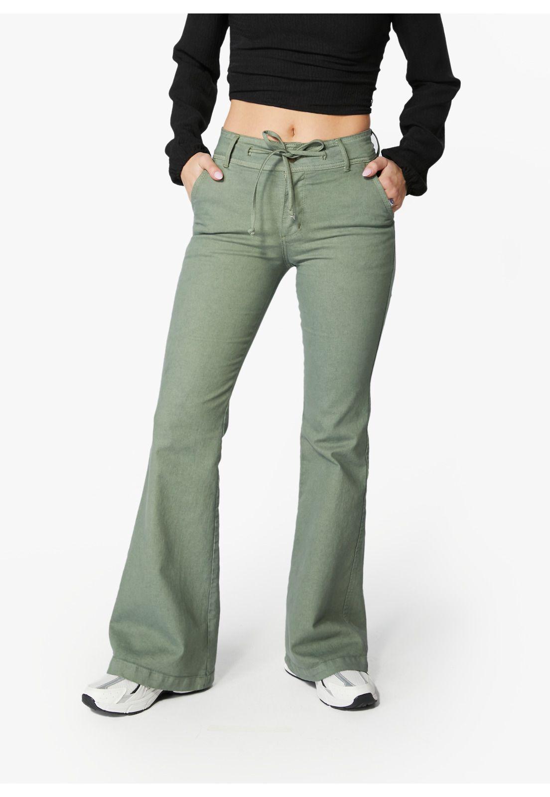 PANTALON MACEIO FLARE PRETINA ANCHA C/ LAZO-1