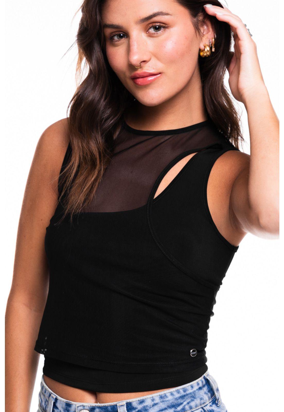 Polera Eider Regular Bitela Malla Negro Efesis-1