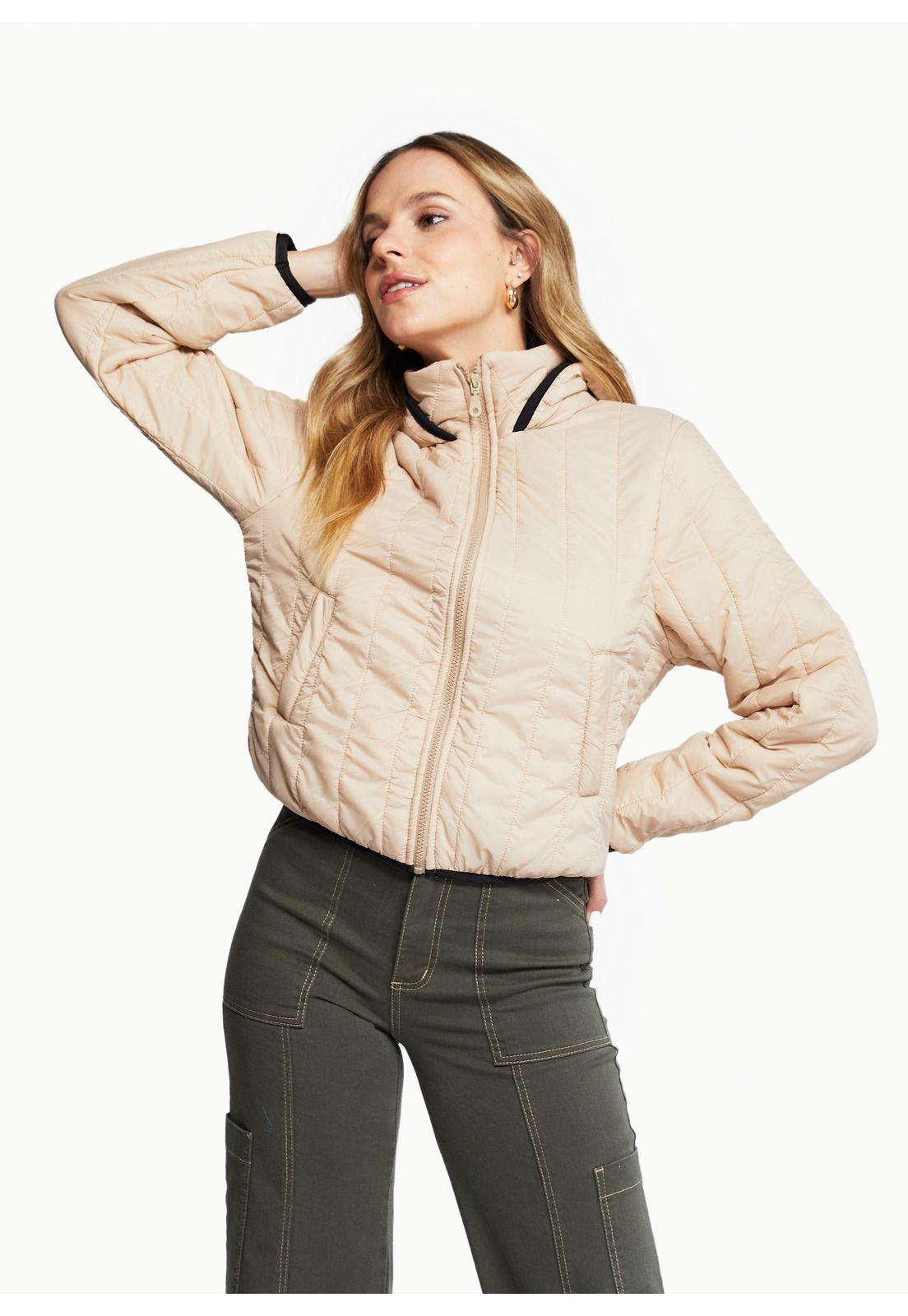 Parka Alexa Regular C/ Piel Beige Efesis-0