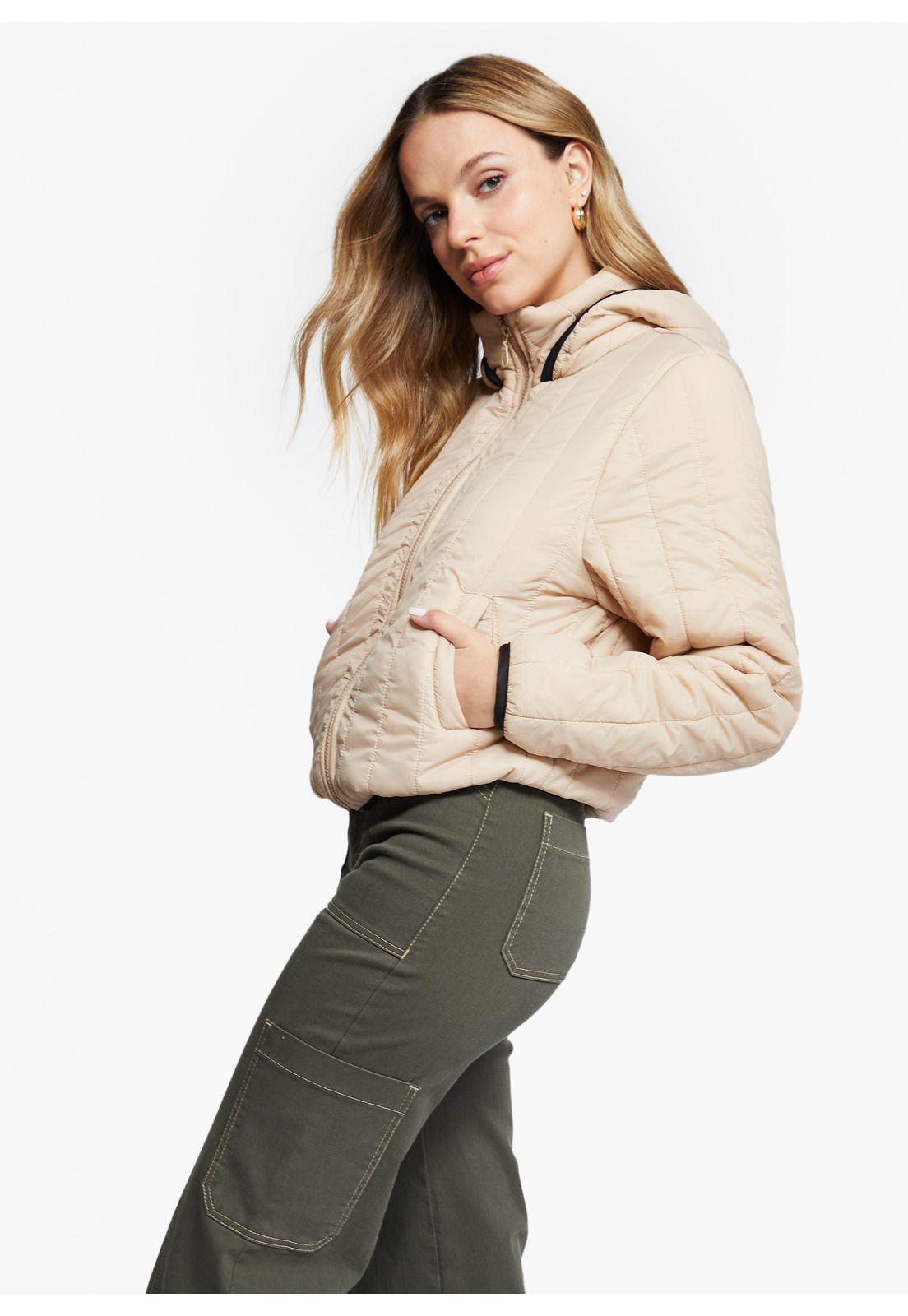 Parka Alexa Regular C/ Piel Beige Efesis-1