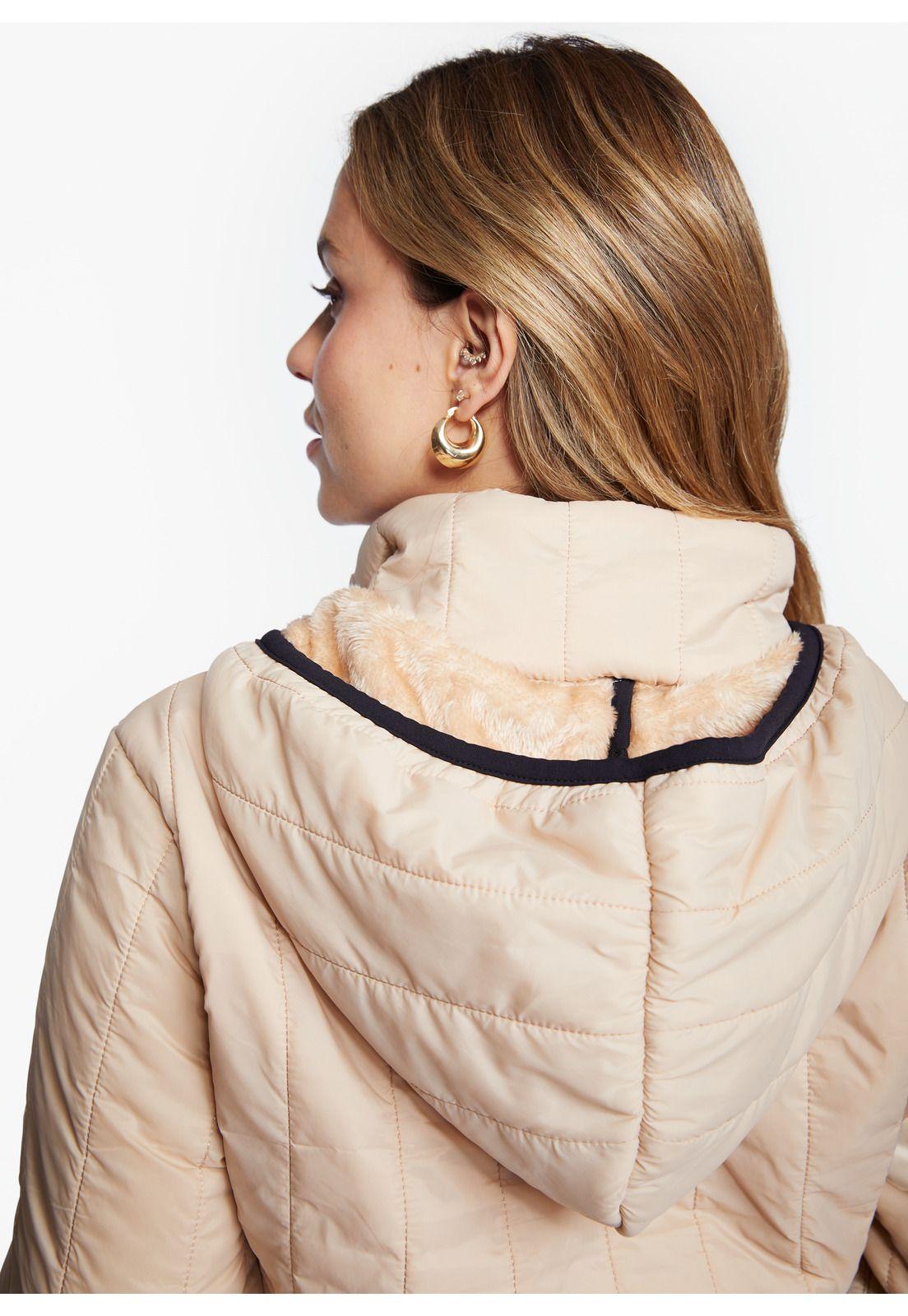 Parka Alexa Regular C/ Piel Beige Efesis-3