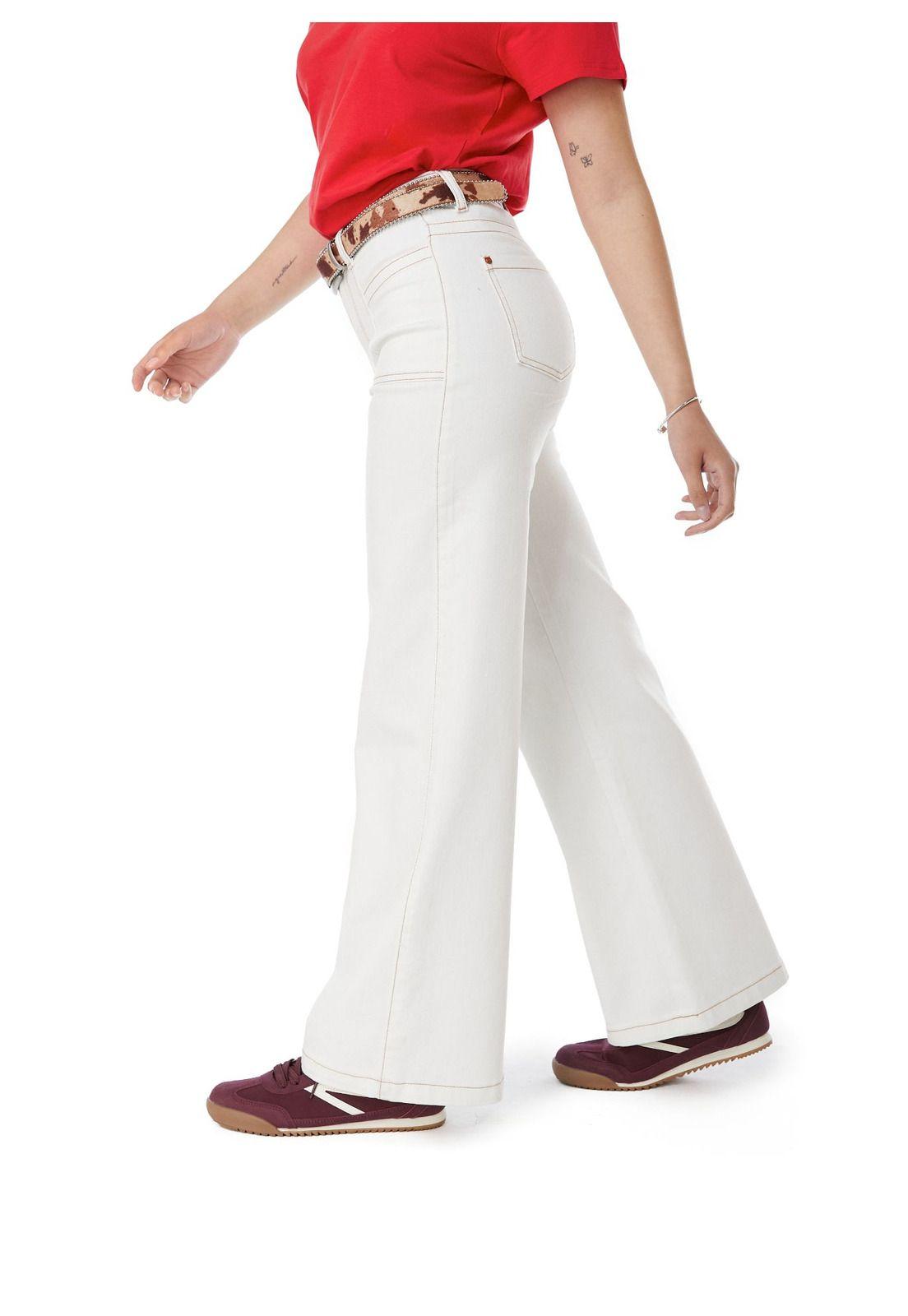 PANTALON PIRAGI PALAZZO BOLSILLO INCRUSTADO BLANCO EFESIS-2