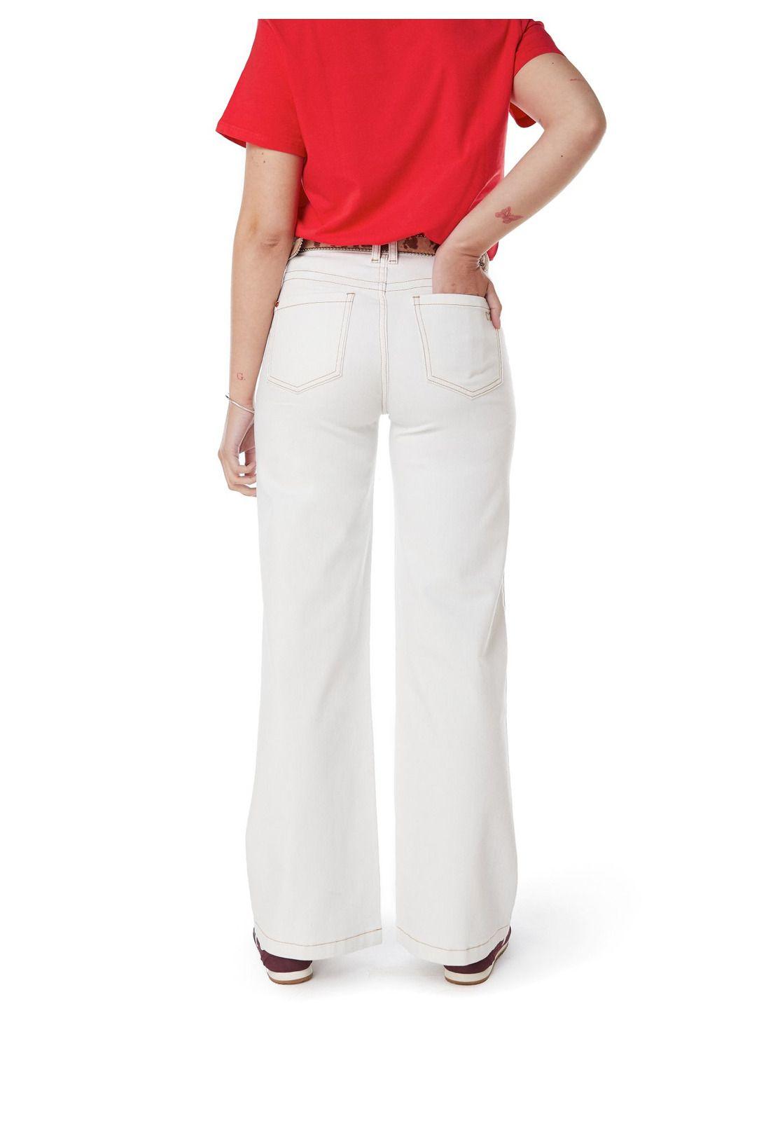 PANTALON PIRAGI PALAZZO BOLSILLO INCRUSTADO BLANCO EFESIS-3