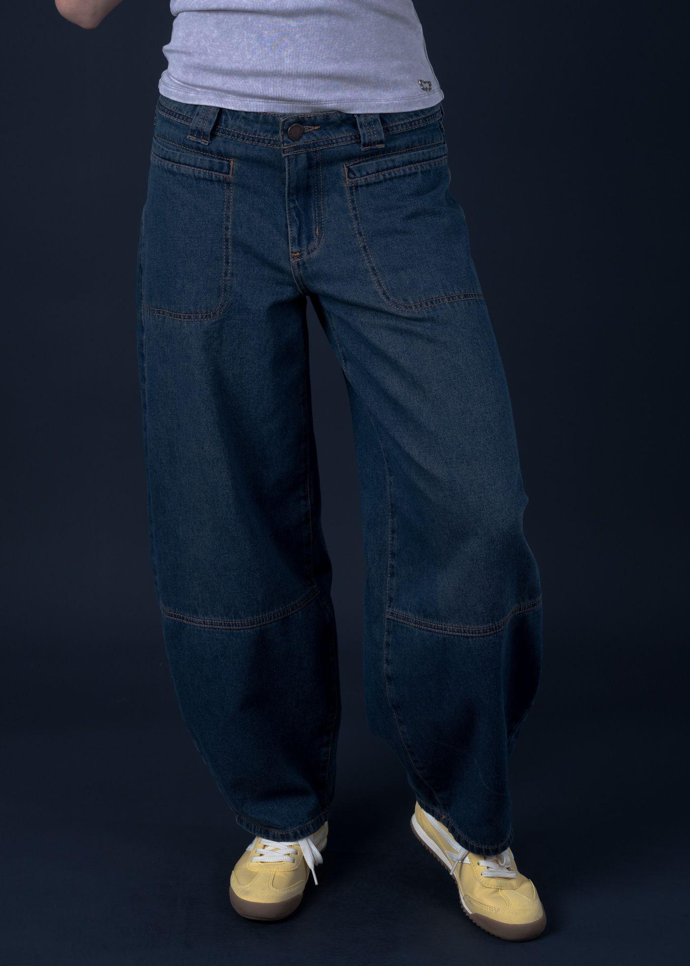 Jeans Mika Balloon Sobreteñido Azul Efesis-1