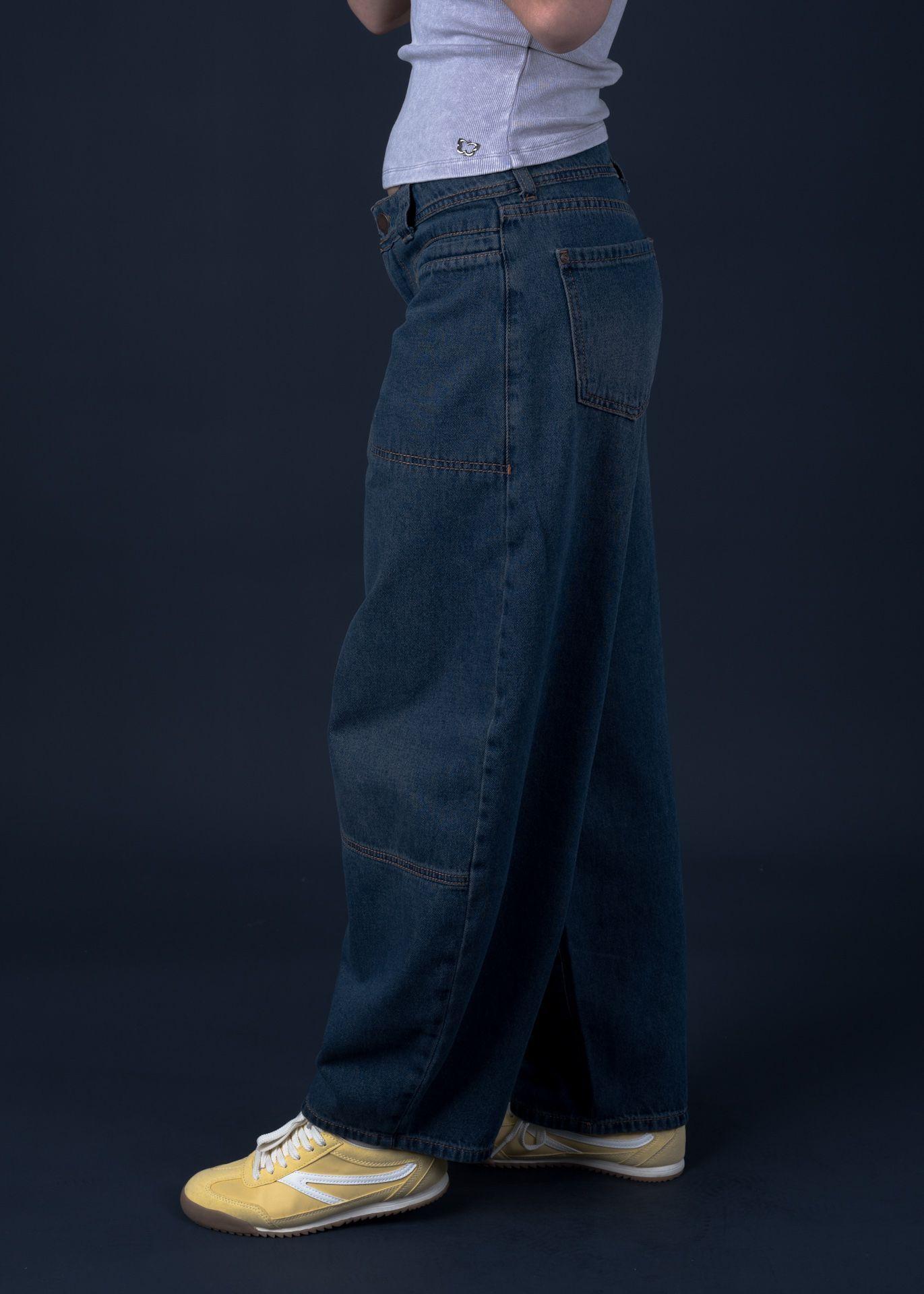 Jeans Mika Balloon Sobreteñido Azul Efesis-2
