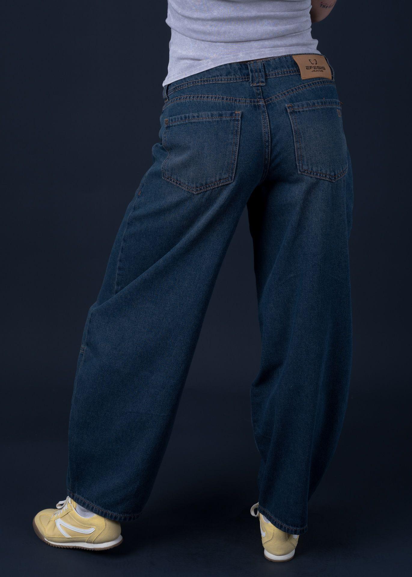 Jeans Mika Balloon Sobreteñido Azul Efesis-3
