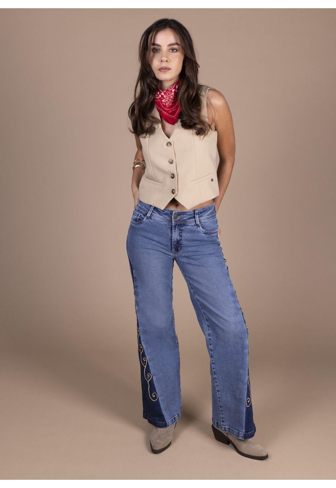 JEANS VIRGO PALAZZO BORDADO Y TACHAS AZUL EFESIS-1