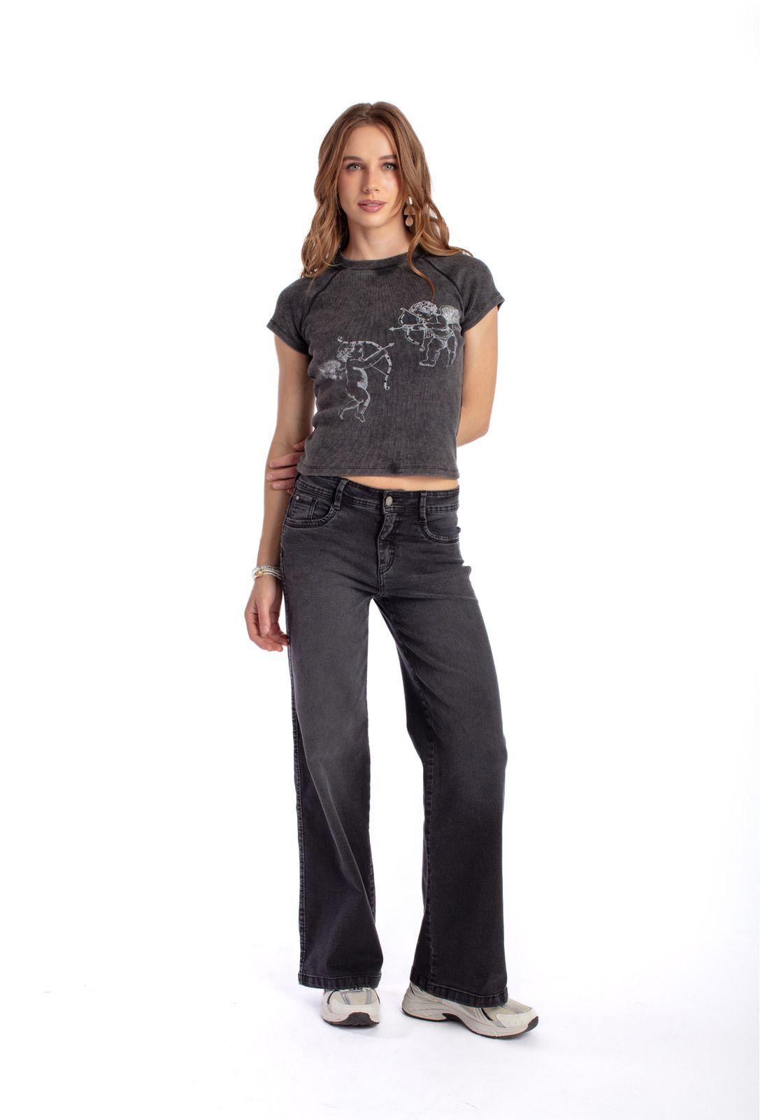 JEANS ANGEL WIDE BORDADO ALAS BOL TRASERO NEGRO EFESIS-0