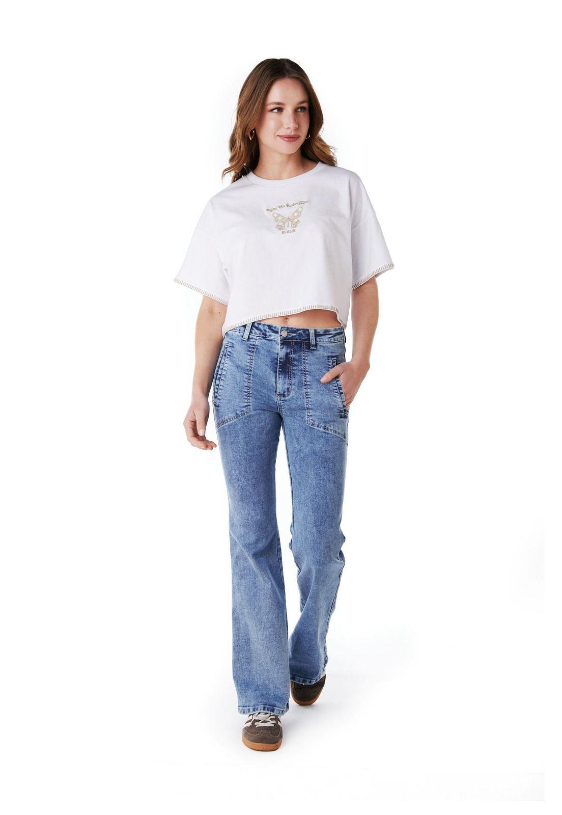 JEANS CLAUS FLARE BOLSILLO VIVO INTERIOR AZUL EFESIS-0