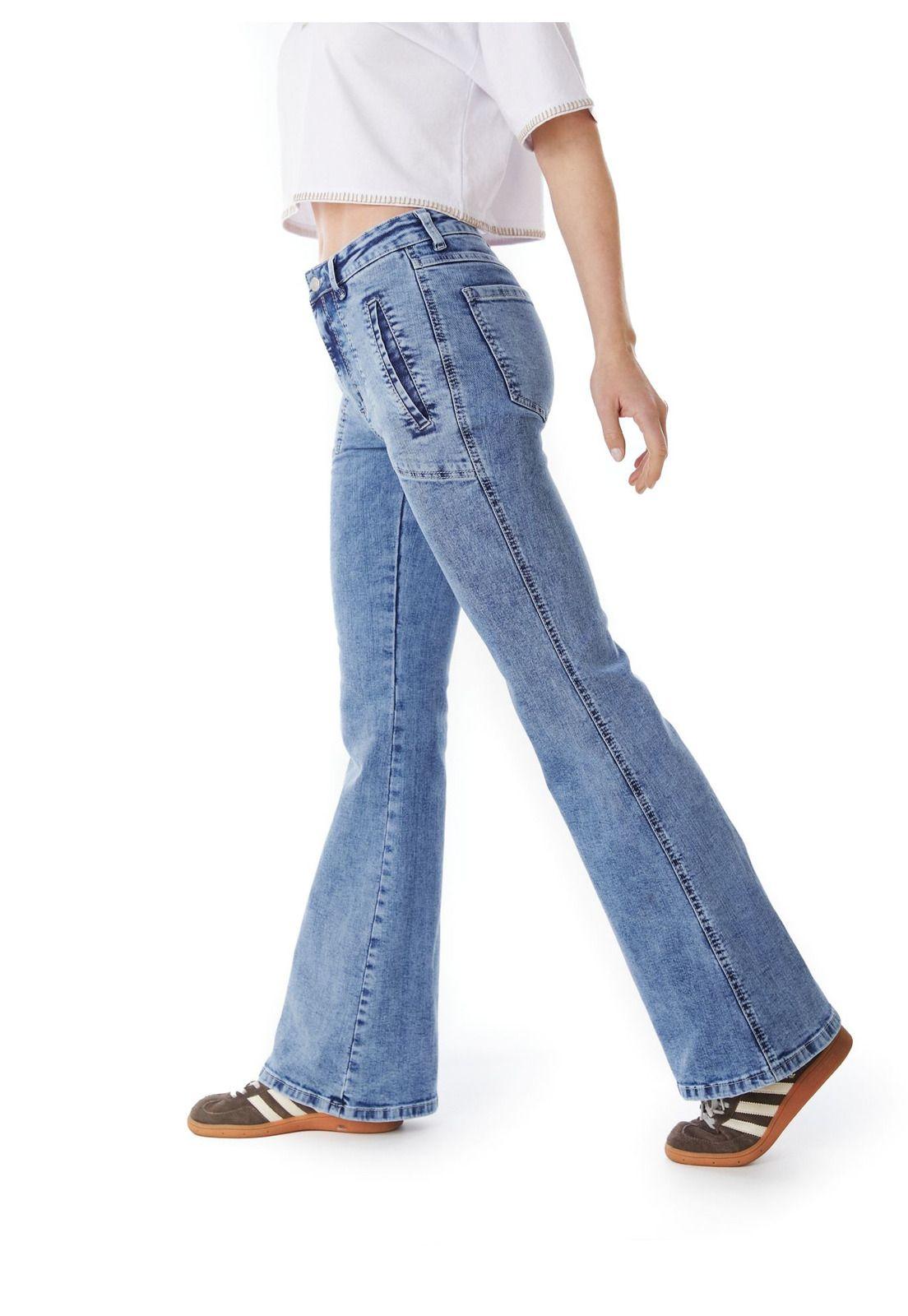 JEANS CLAUS FLARE BOLSILLO VIVO INTERIOR AZUL EFESIS-2