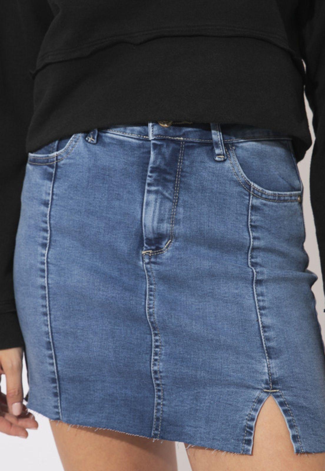 Falda Ada Slim Cortes y Tajalí Azul Efesis-1