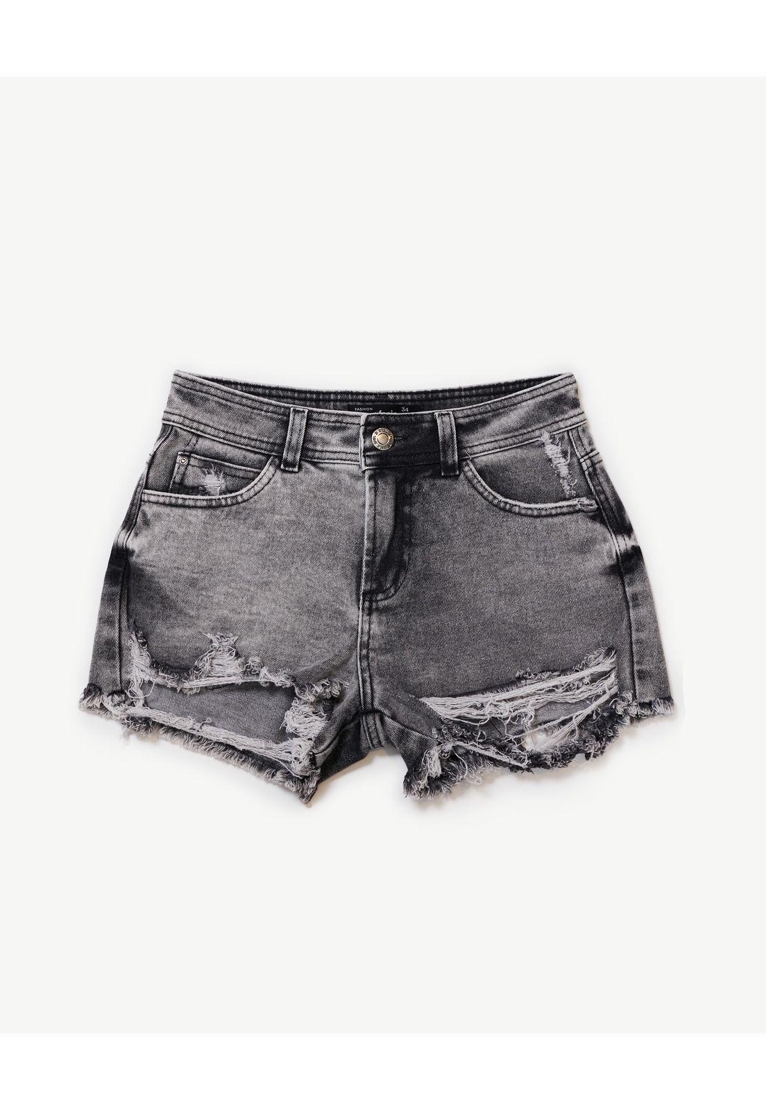 Short Fefy Mom Roturas Gris Efesis-0