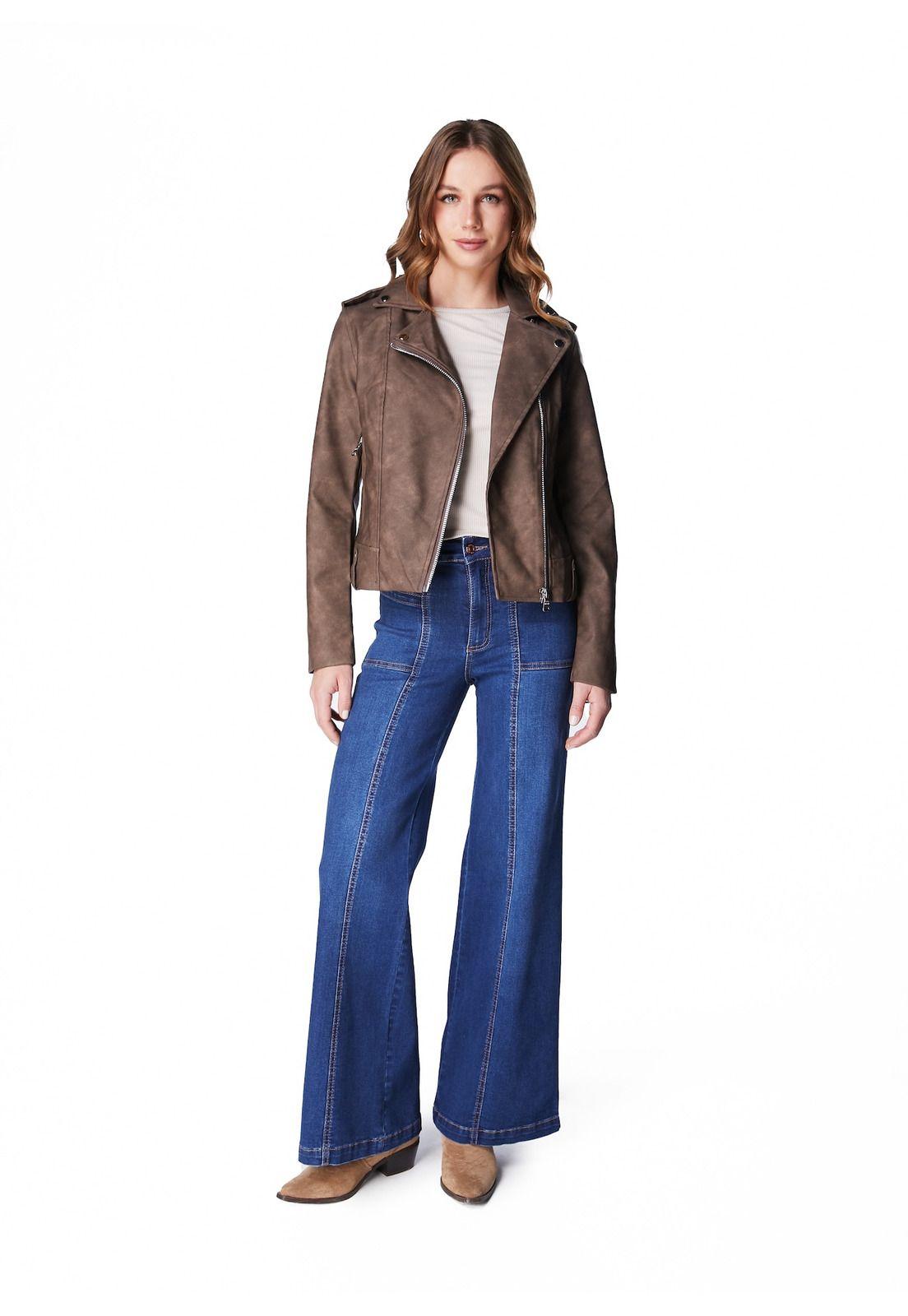 JEANS PIRAGI BLUE PALAZZO BOLSILLO INCRUSTADO-0