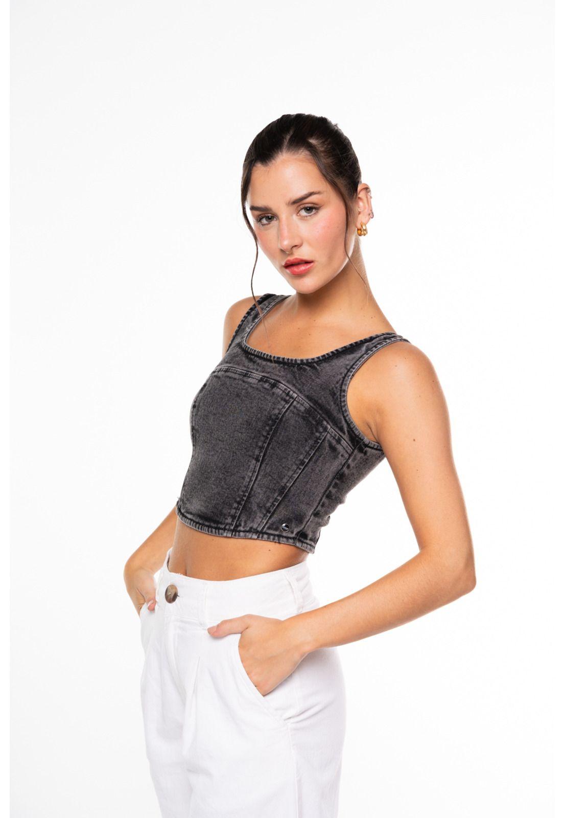 Corset Kika Cortes Negro Efesis-1