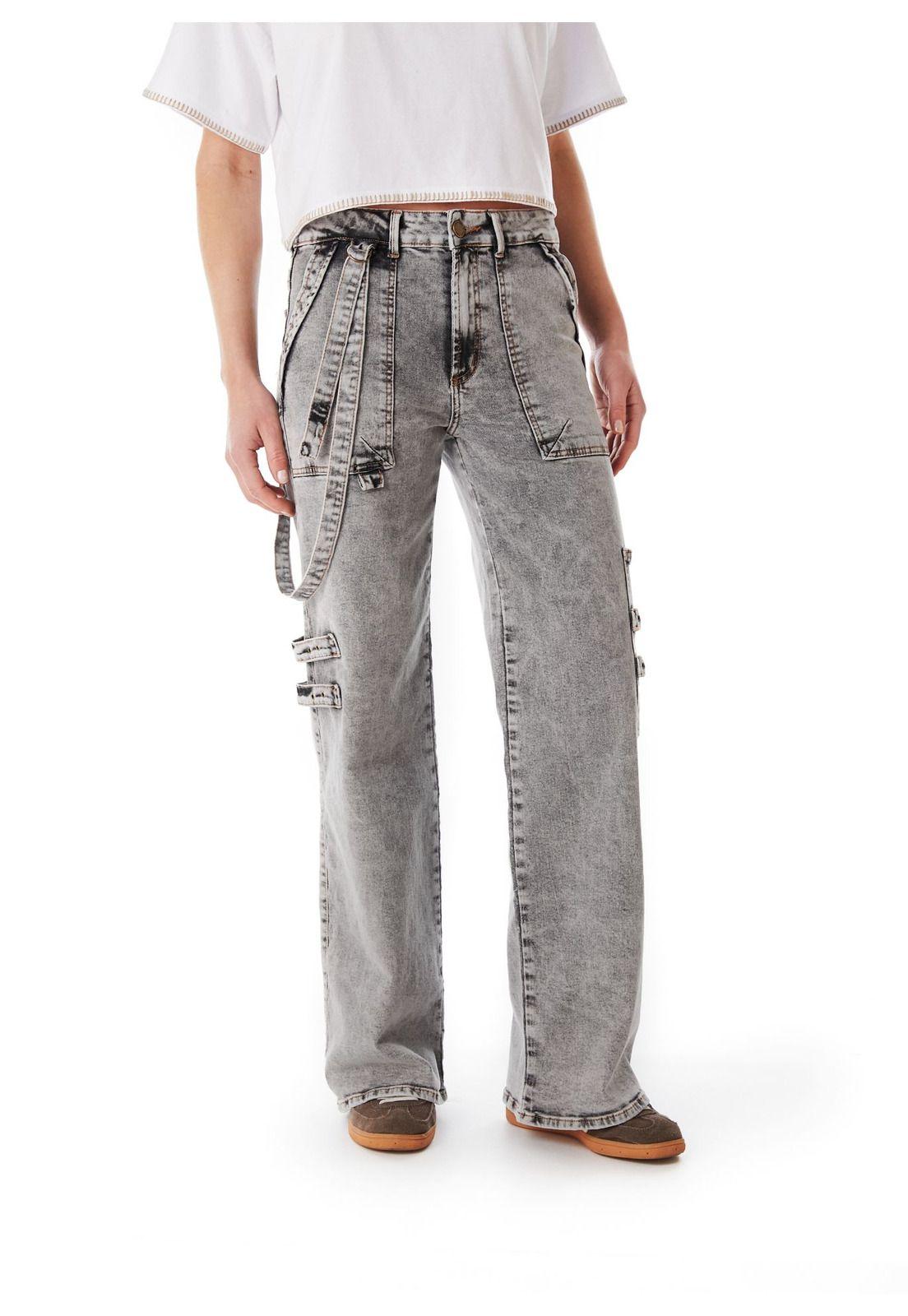 JEANS ZAHIR WIDE TRABAS BOLSILLO PARCHE GRIS EFESIS-1