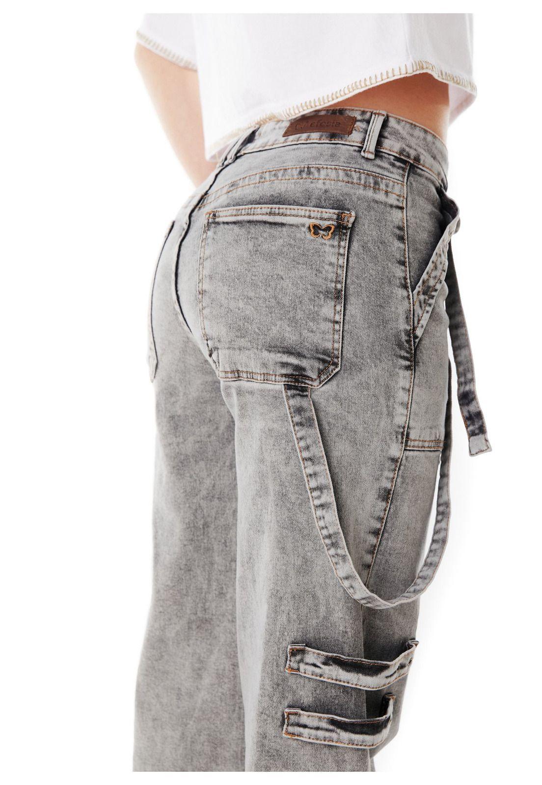 JEANS ZAHIR WIDE TRABAS BOLSILLO PARCHE GRIS EFESIS-4