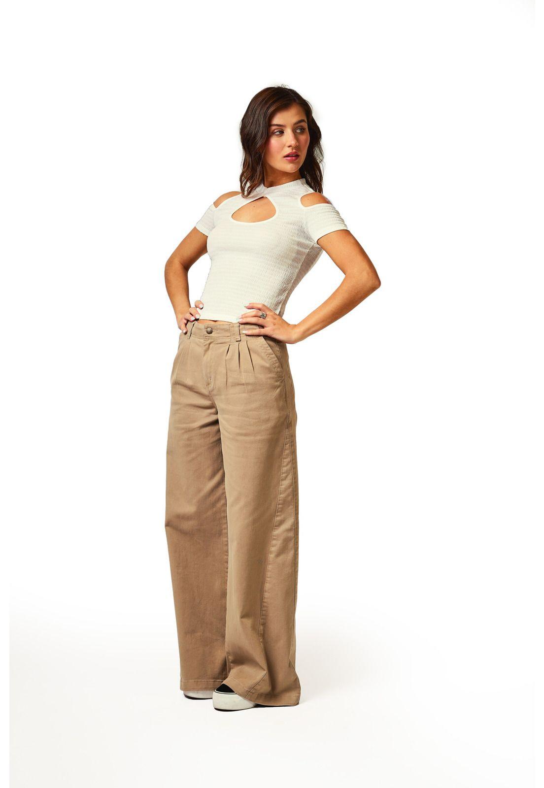 Pantalón Rhena Tailoring Cortes Beige Efesis-0
