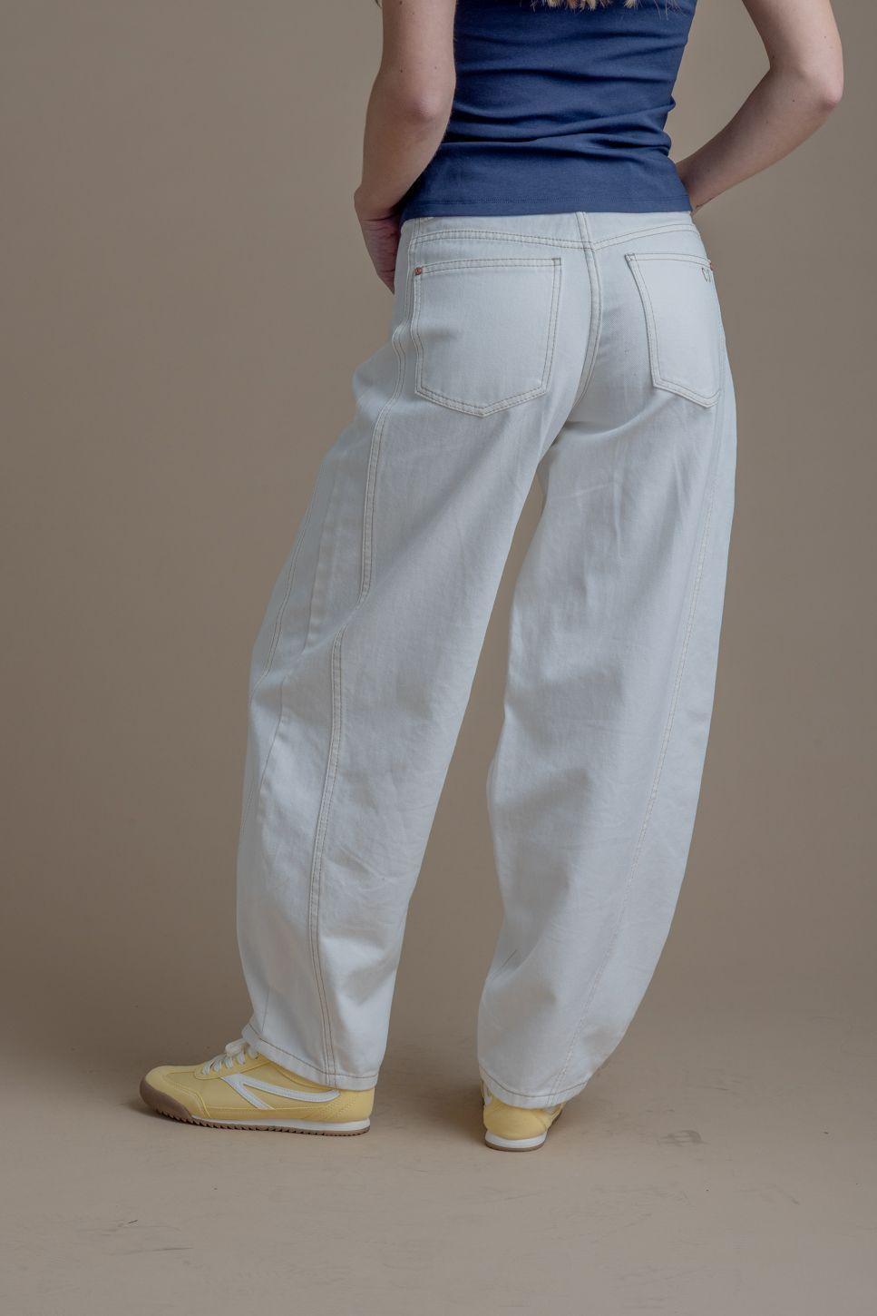 Pantalón Miletto Balloon Hilo Contratono Crudo Efesis-4