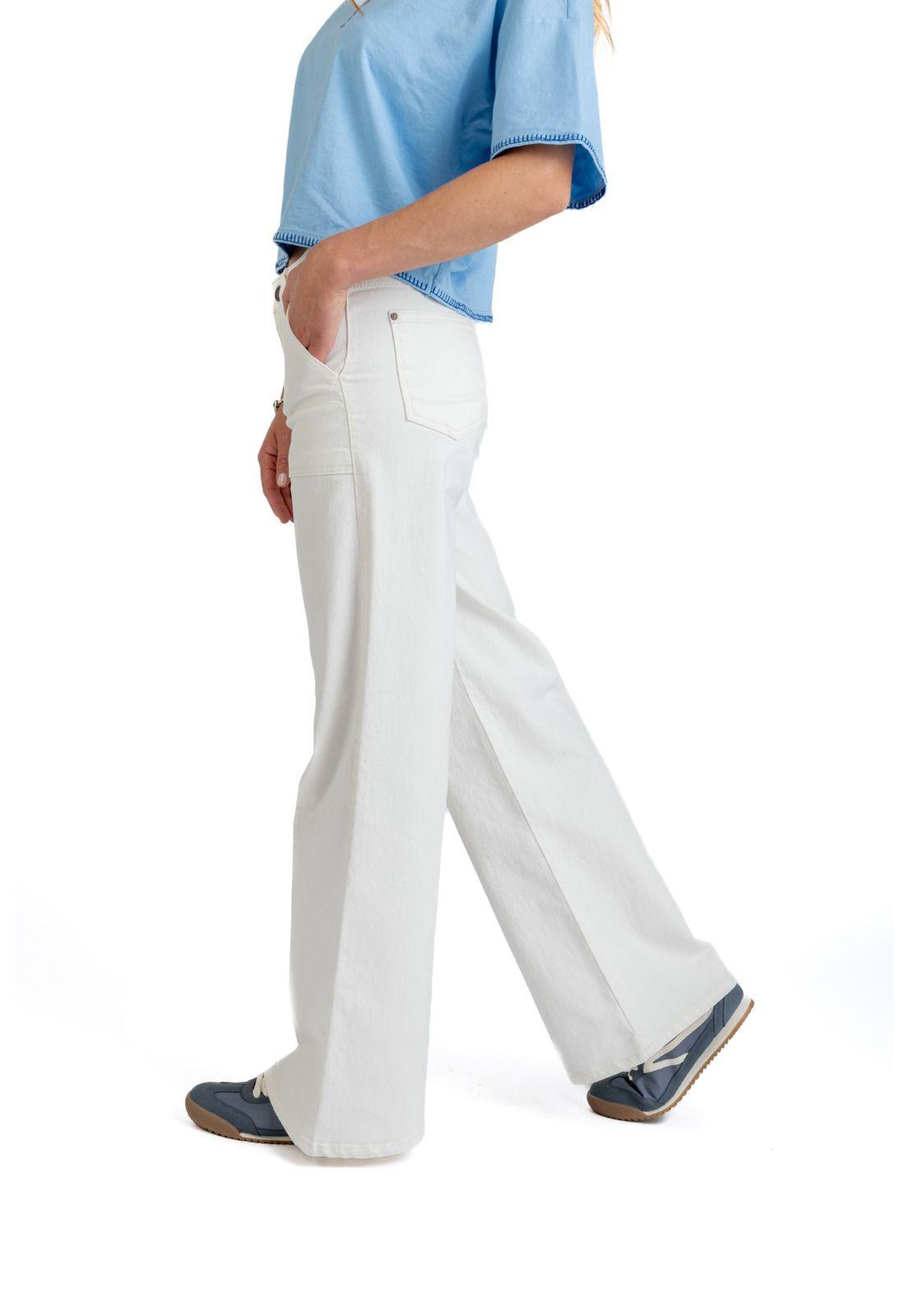 PANTALÓN ZOE PALAZZO BOLSILLO PARCHE BLANCO EFESIS-2