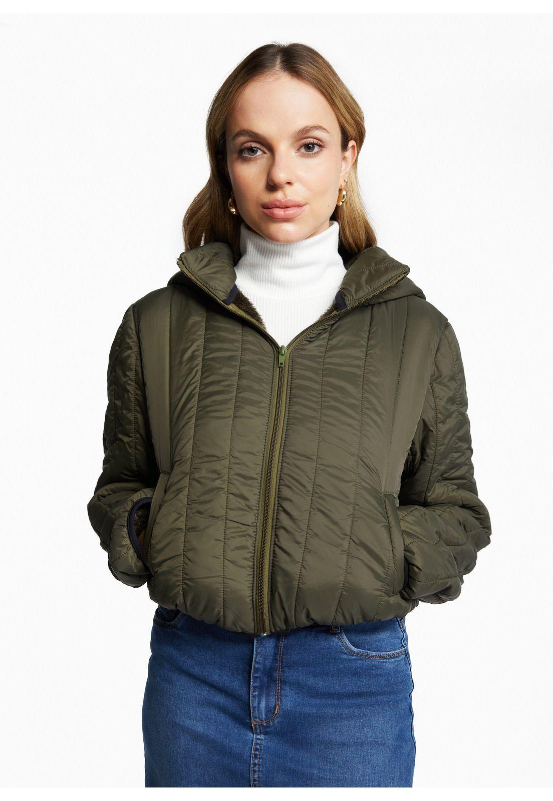 Parka Alexa Regular C/ Piel Verde Efesis-0