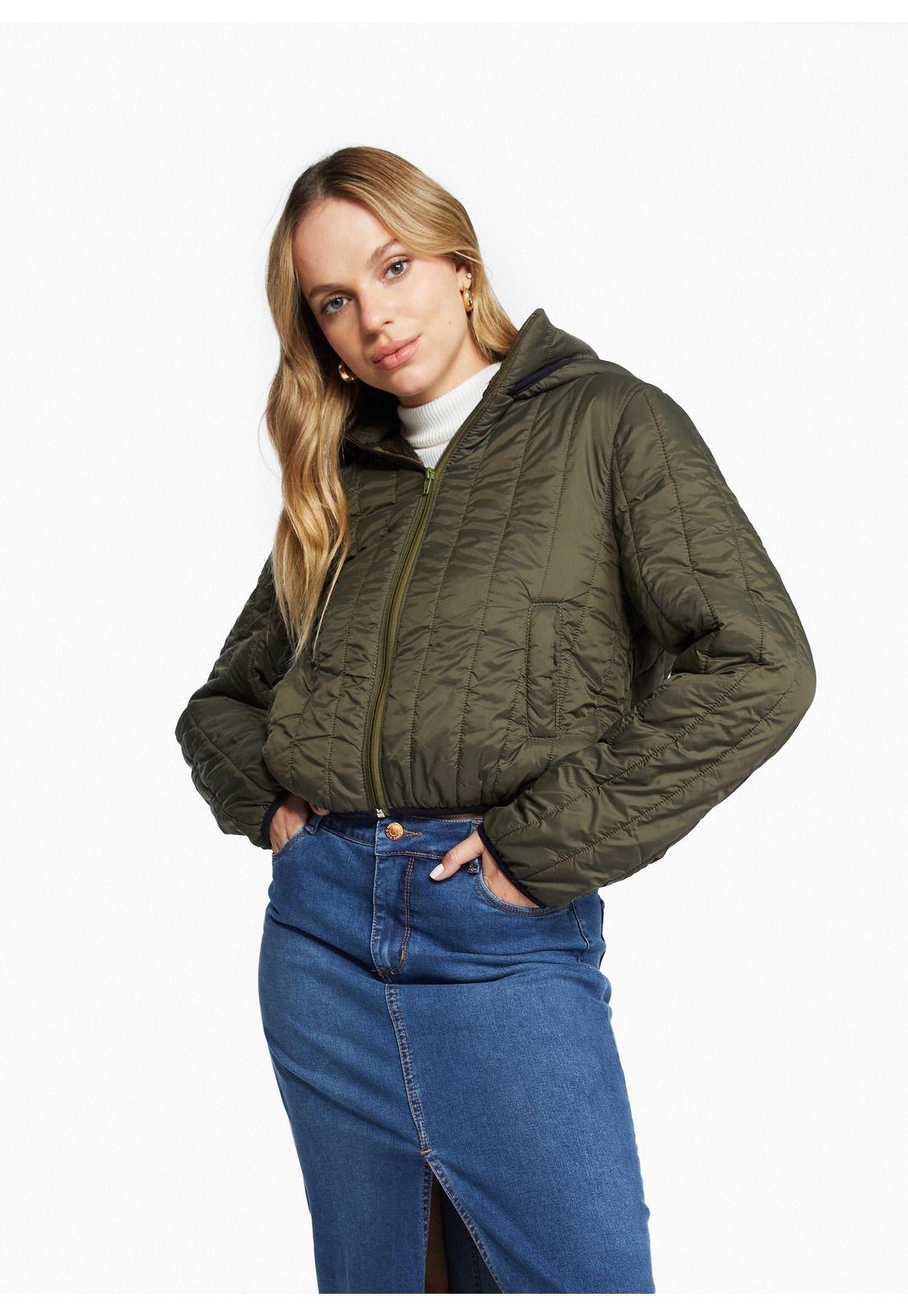 Parka Alexa Regular C/ Piel Verde Efesis-1
