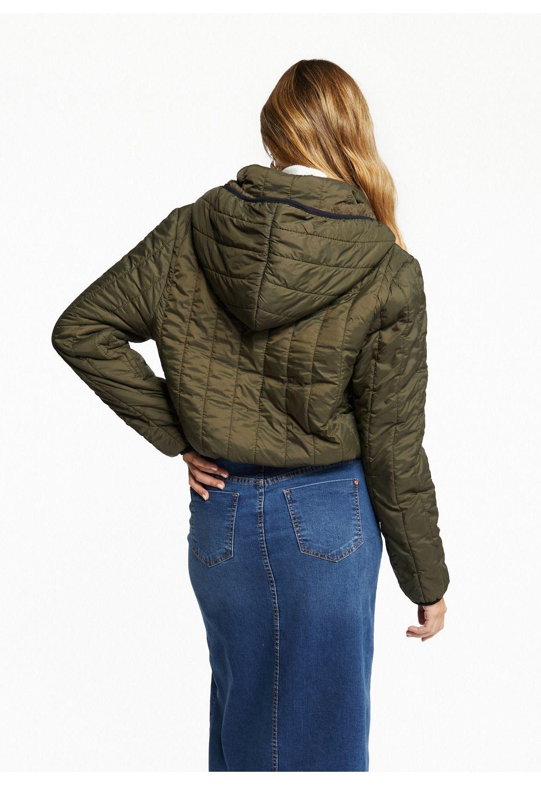 Parka Alexa Regular C/ Piel Verde Efesis-3