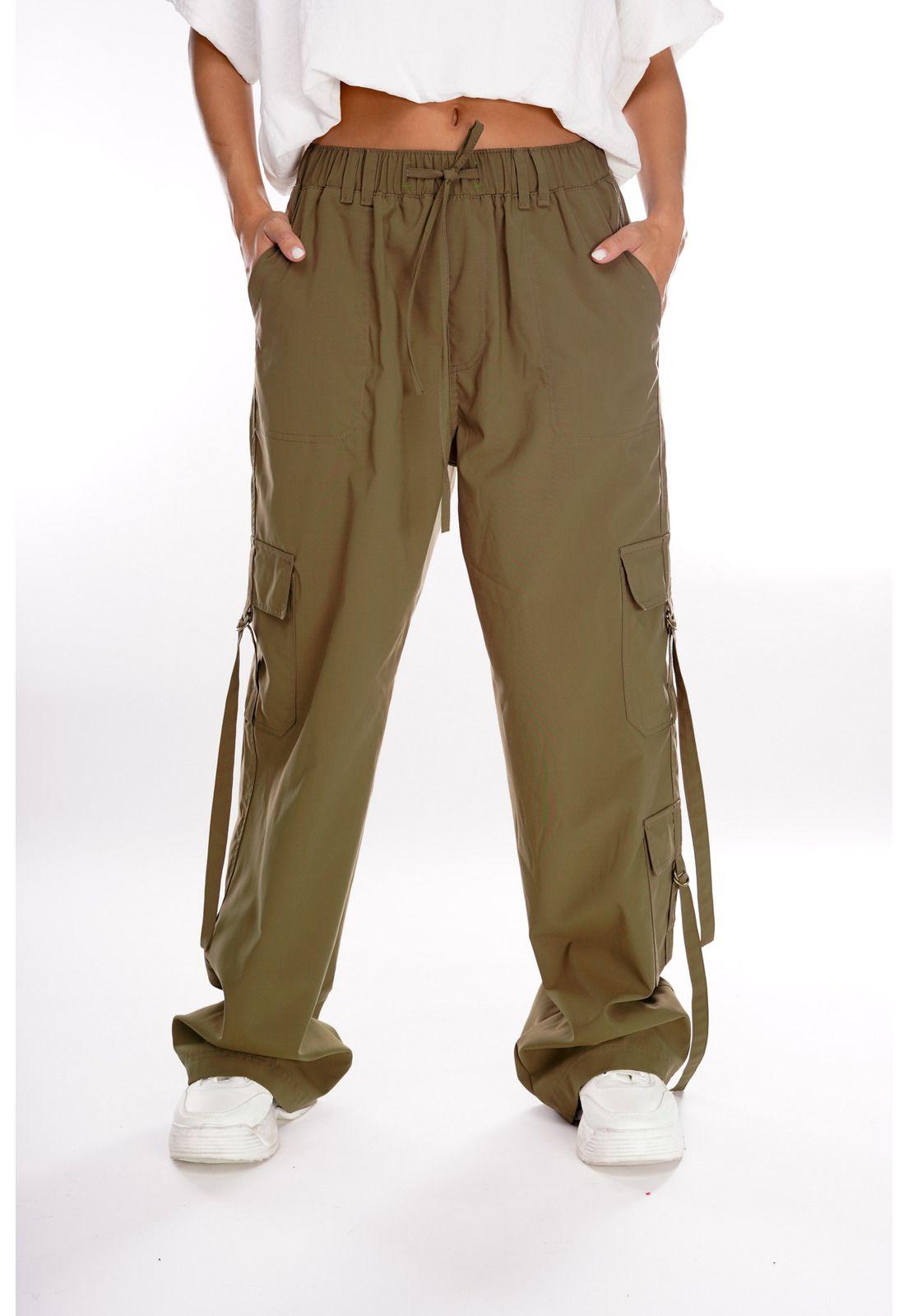 PANTALÓN DINCO WIDE CARGO PRETINA ELASTICADA-3