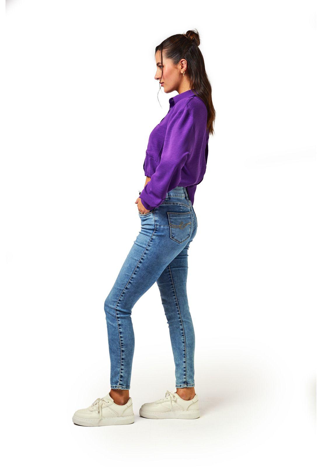 Jeans Frida Skinny Push UP Azul Ligth Efesis-1