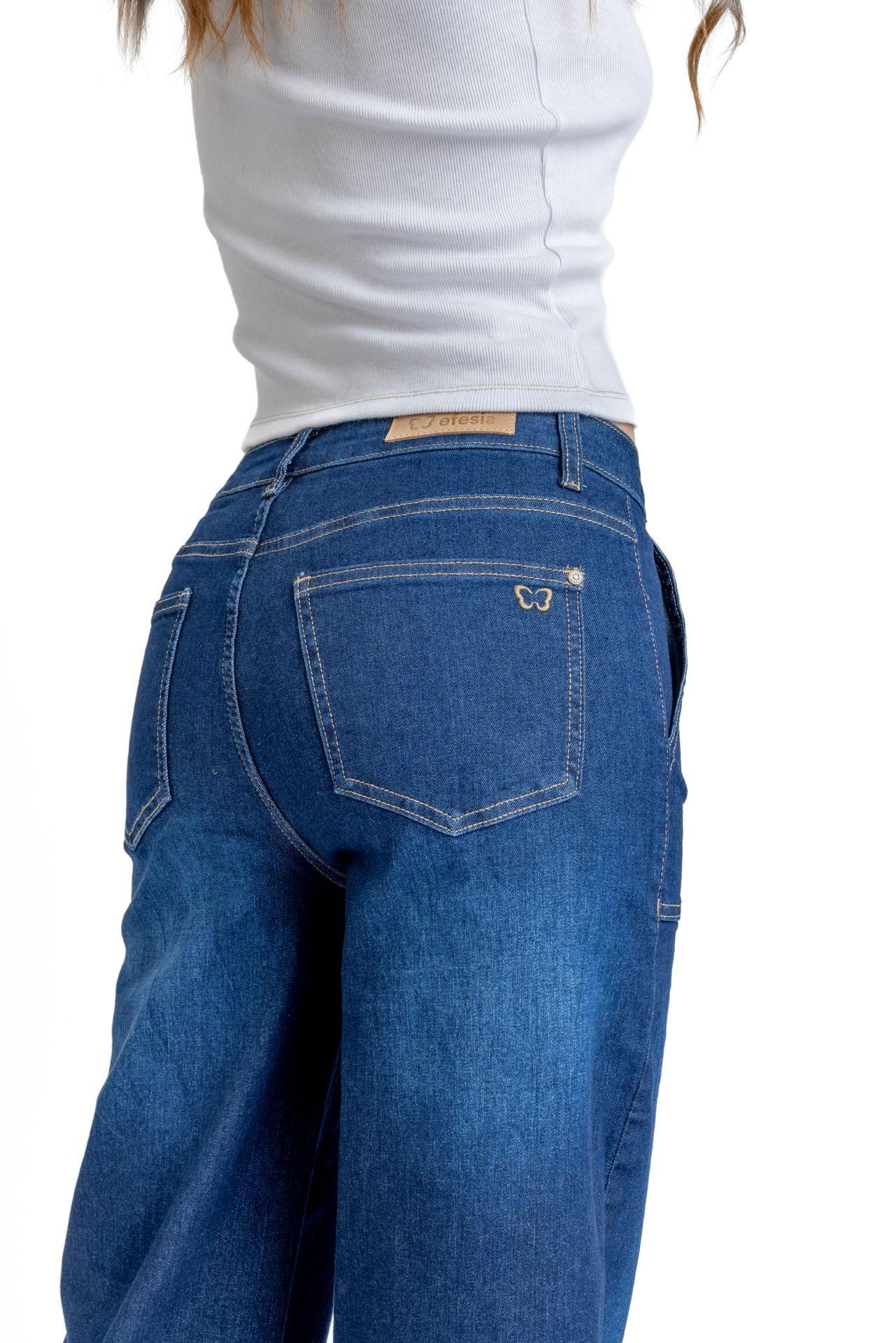 Jeans Zoe Palazzo Bolsillo Parche Azul Efesis-2
