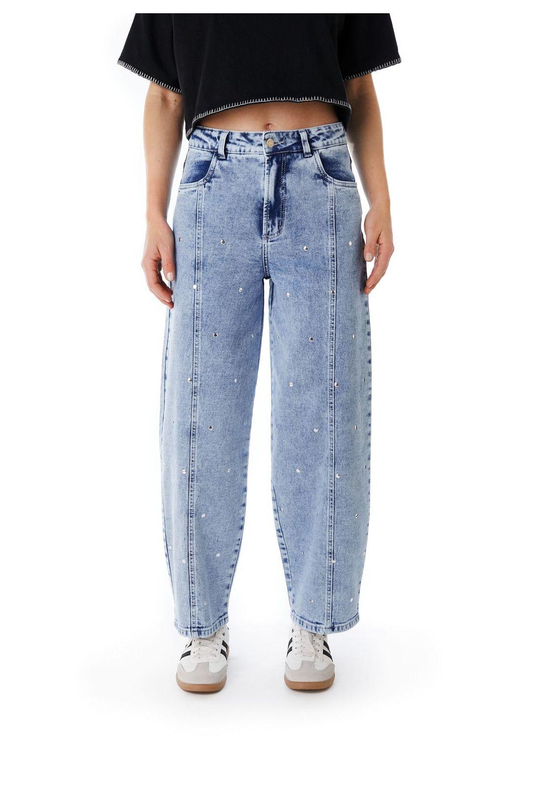 JEANS EINAR BALLOON STRASS AZUL LIGHT EFESIS-1