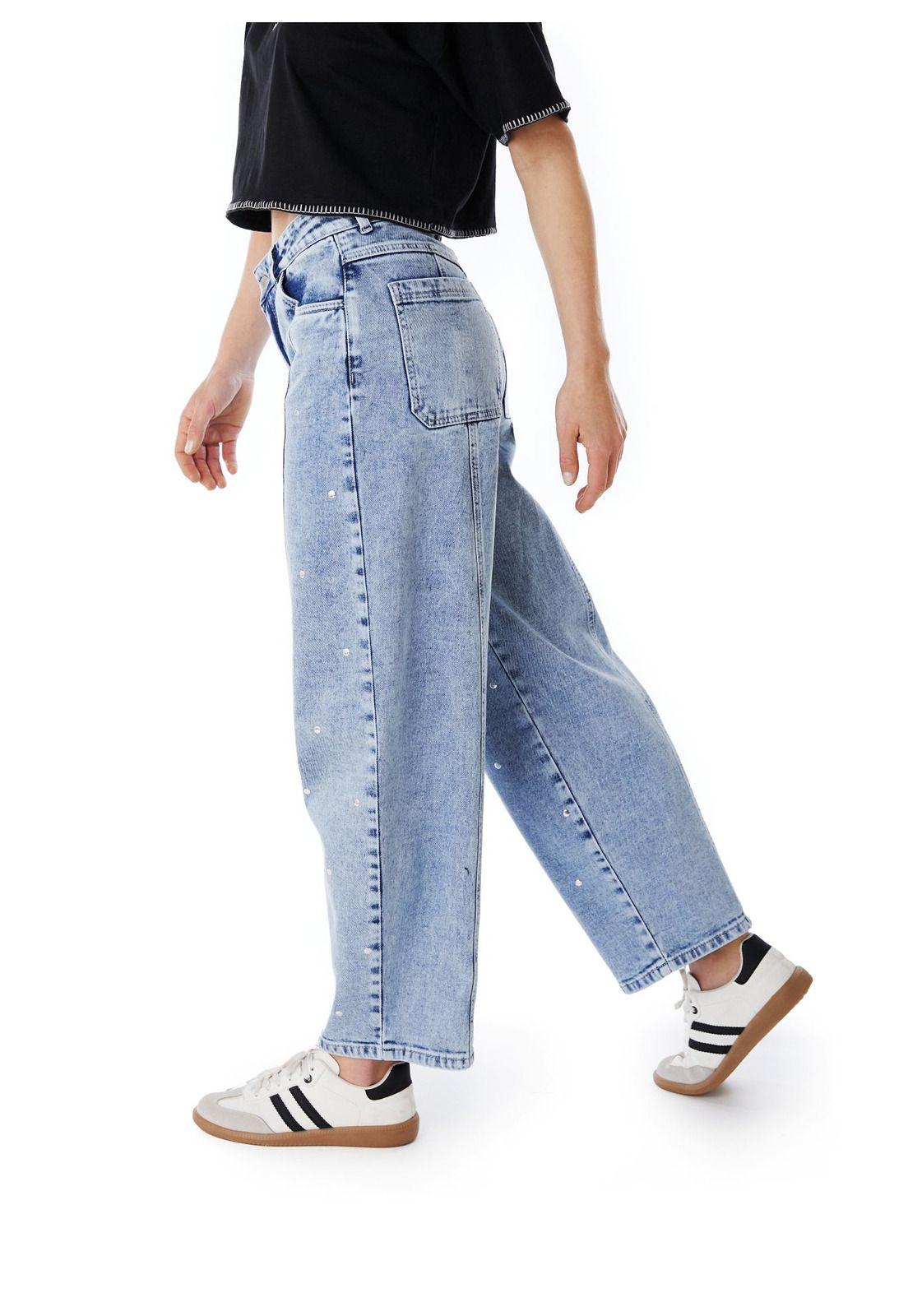 JEANS EINAR BALLOON STRASS AZUL LIGHT EFESIS-2