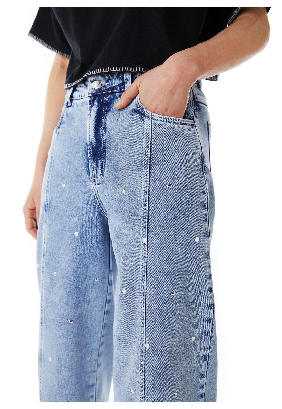 JEANS EINAR BALLOON STRASS AZUL LIGHT EFESIS-5