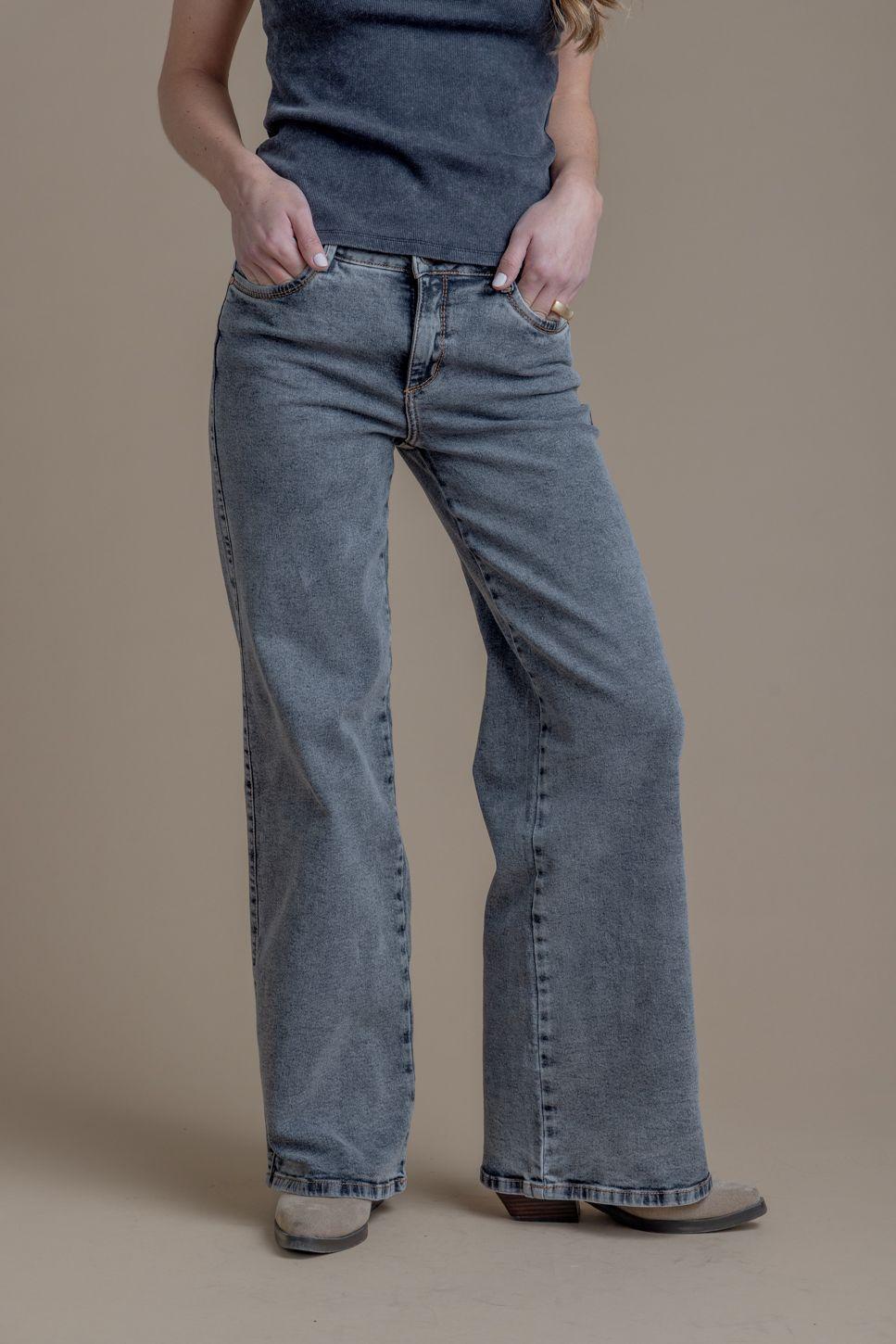 JEANS ANGEL GREY PALAZZO BORDADO ALAS GRIS EFESIS-1
